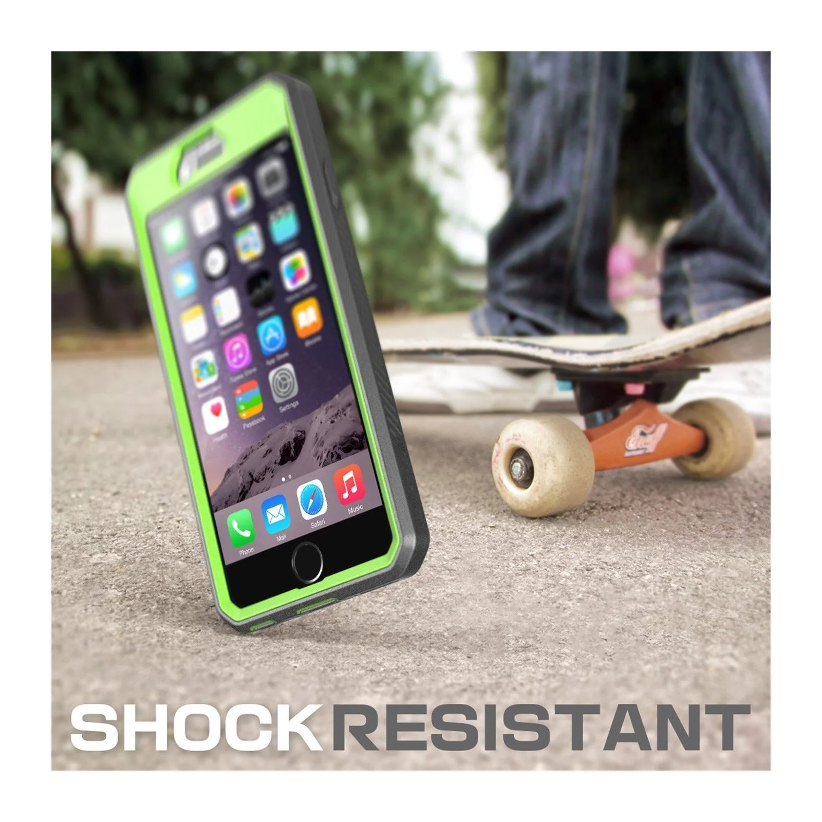iPhone 6 / 6S Unicorn Beetle Pro Full Body Rugged Holster Case with Screen Protector-Green - Image 7