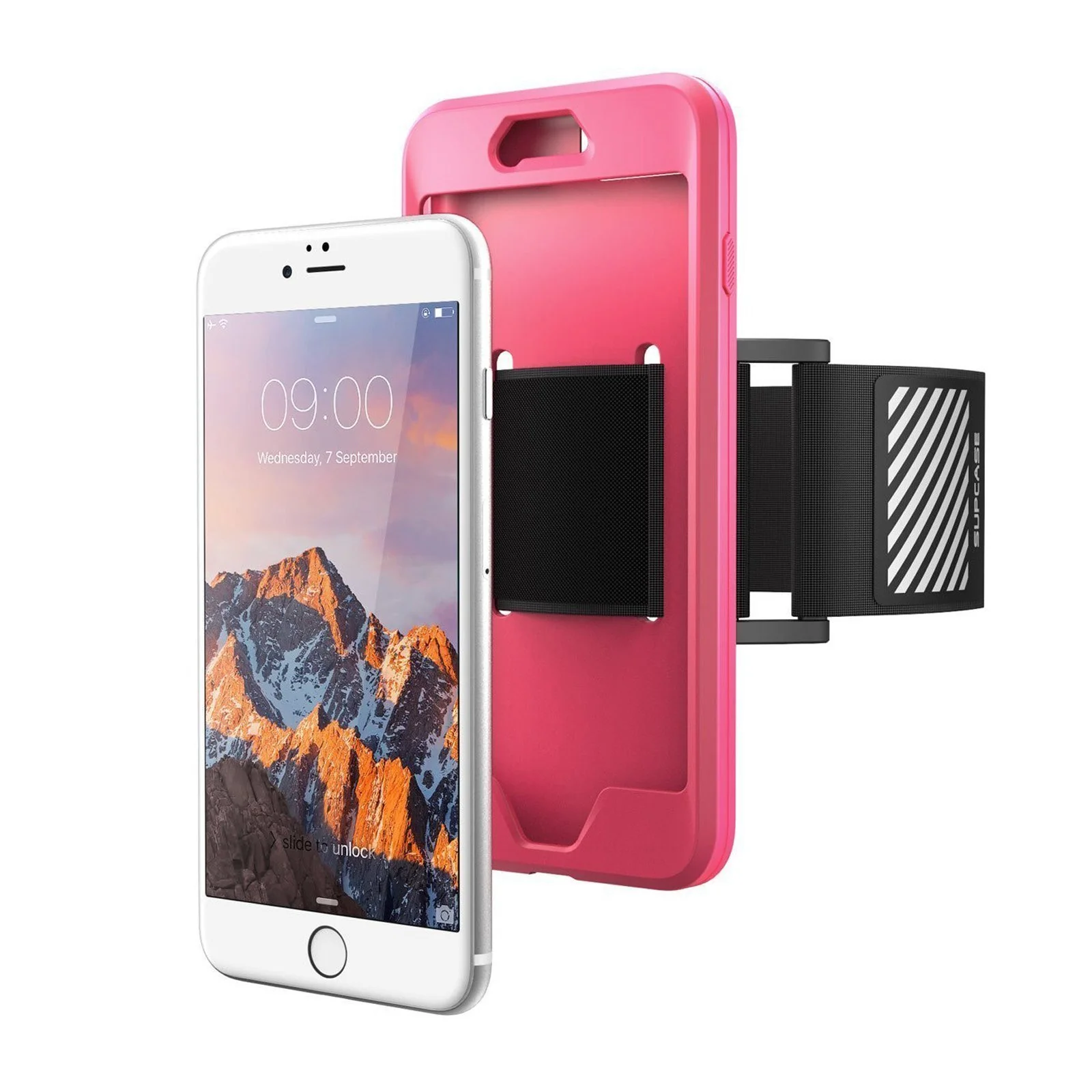 iPhone 7 Plus / 8 Plus Athletic Armband-Pink - Image 5