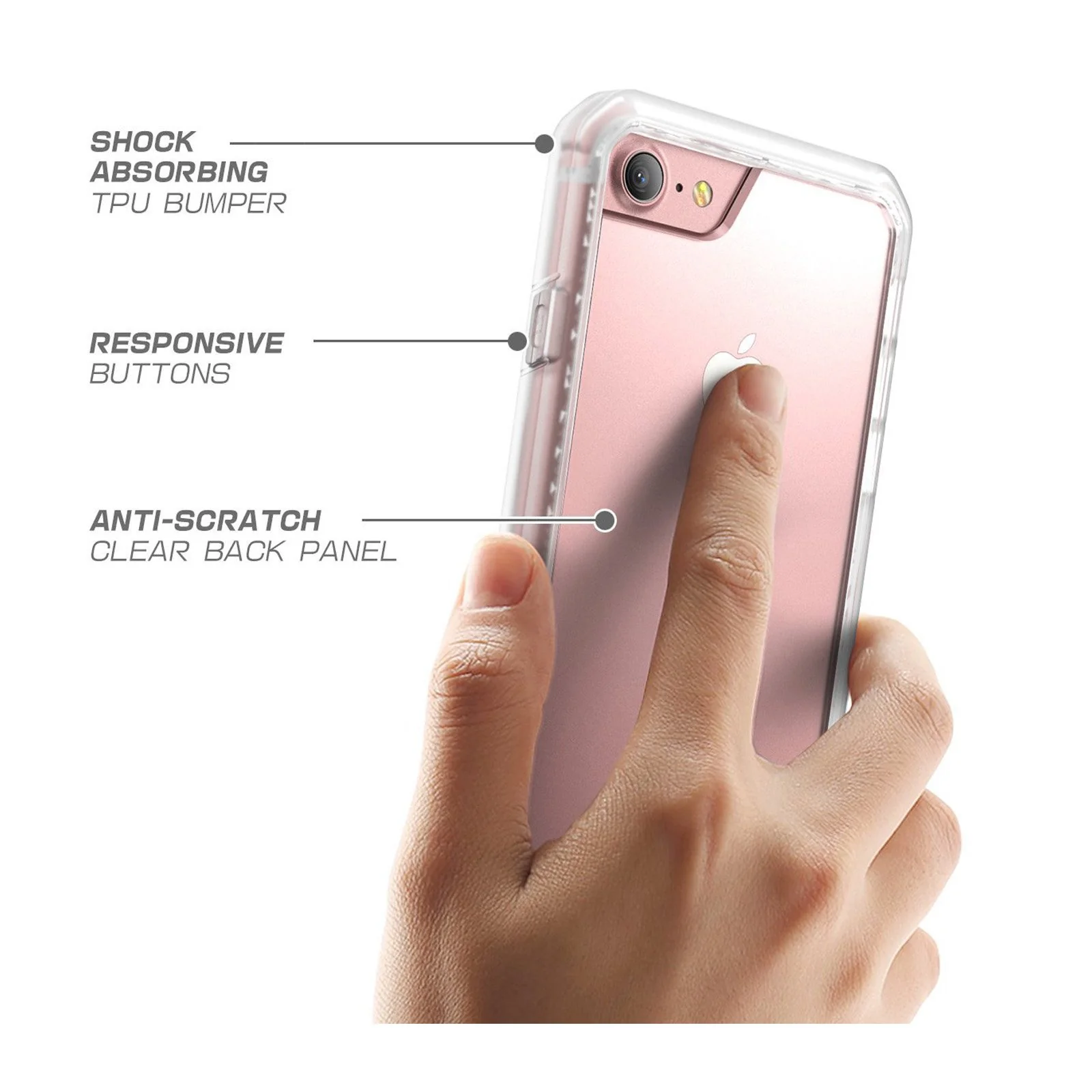 iPhone 7 Plus / 8 Plus Unicorn Beetle Hybrid Protective Bumper Case-Frost - Image 7