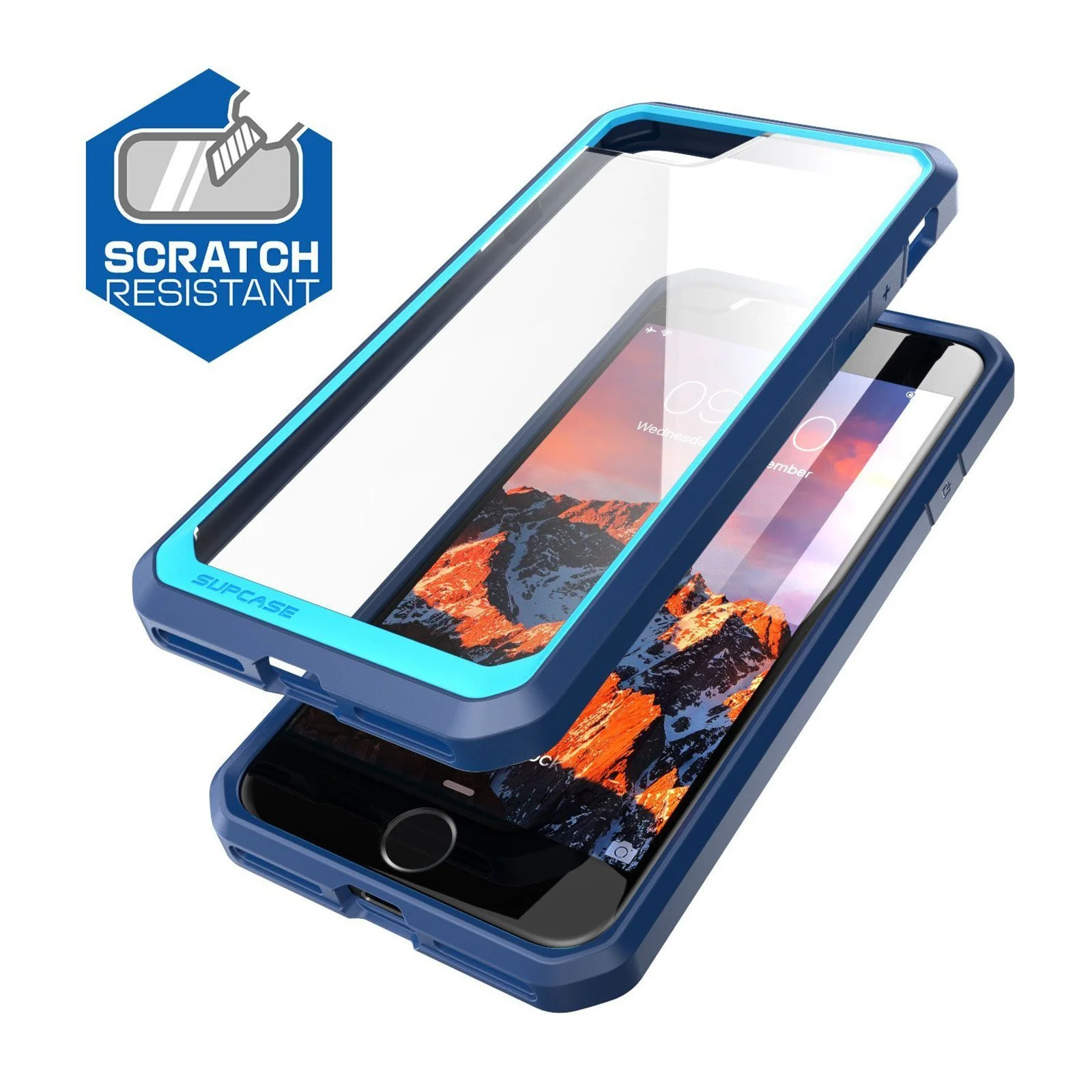 iPhone 7 Plus / 8 Plus Unicorn Beetle Hybrid Protective Bumper Case-Navy - Image 4