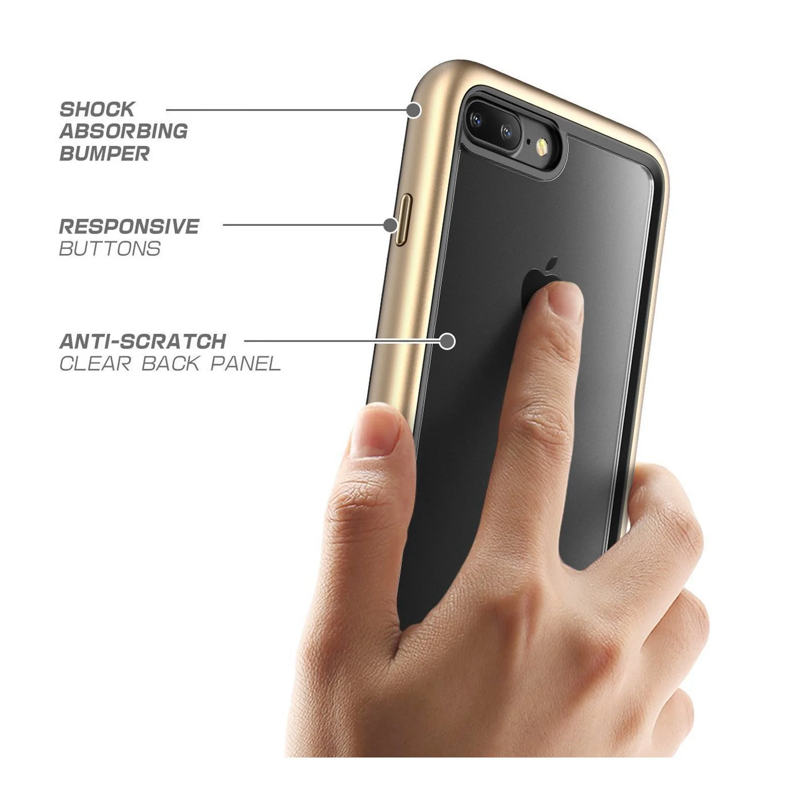 iPhone 7 Plus / 8 Plus Unicorn Beetle Style-Gold - Image 6