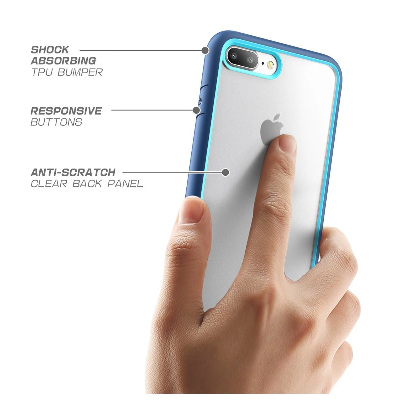 iPhone 7 Plus / 8 Plus Unicorn Beetle Style-Navy - Image 5