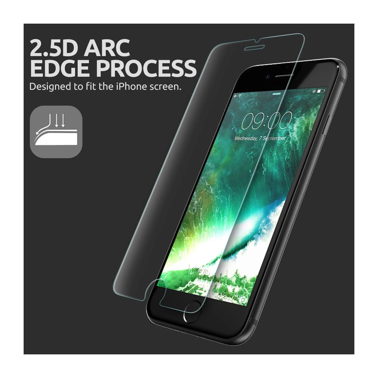 iPhone 7 Plus / 8 Plus Tempered Glass Screen Protector - Image 5
