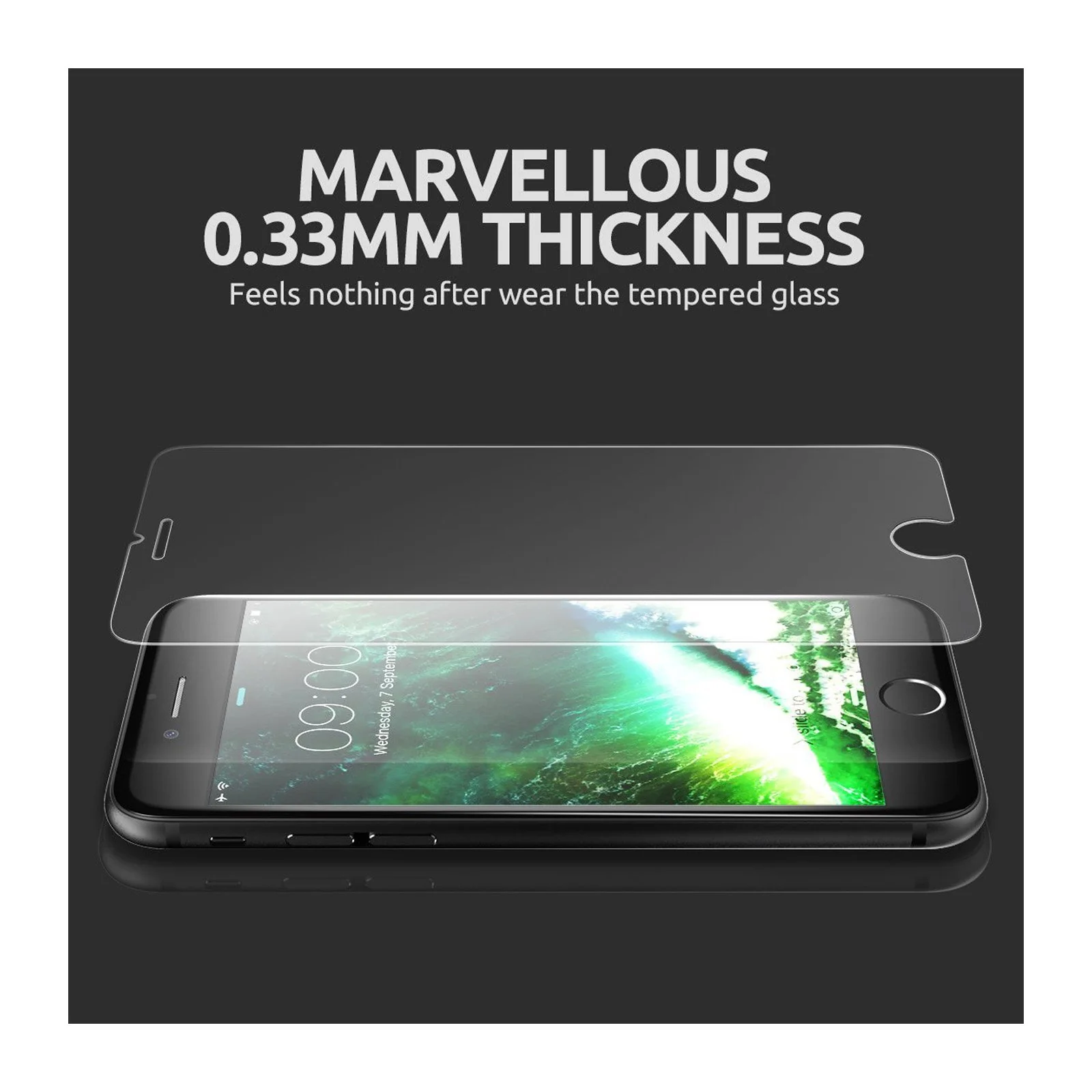 iPhone 7 Plus / 8 Plus Tempered Glass Screen Protector - Image 6