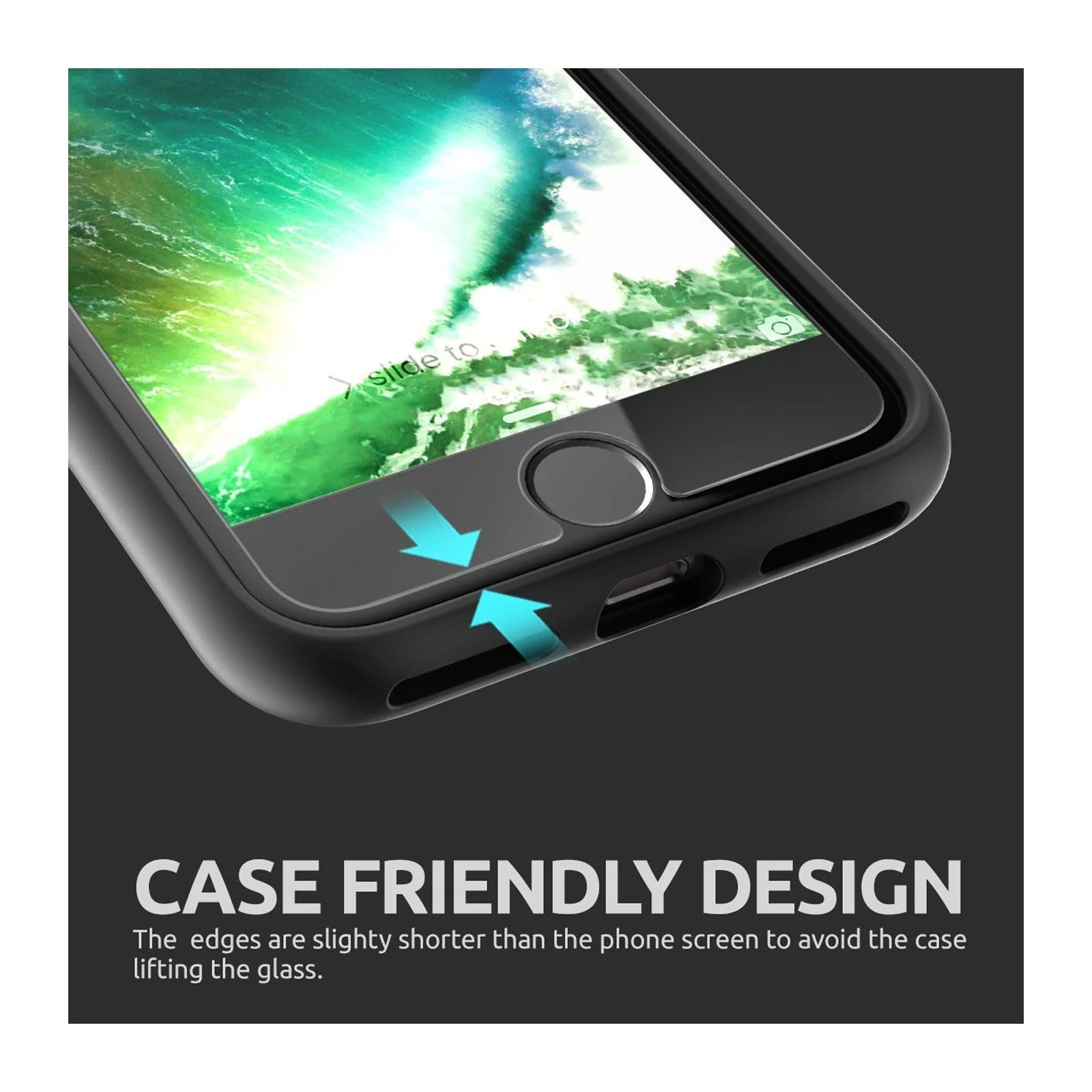 iPhone 7 Plus / 8 Plus Tempered Glass Screen Protector - Image 7