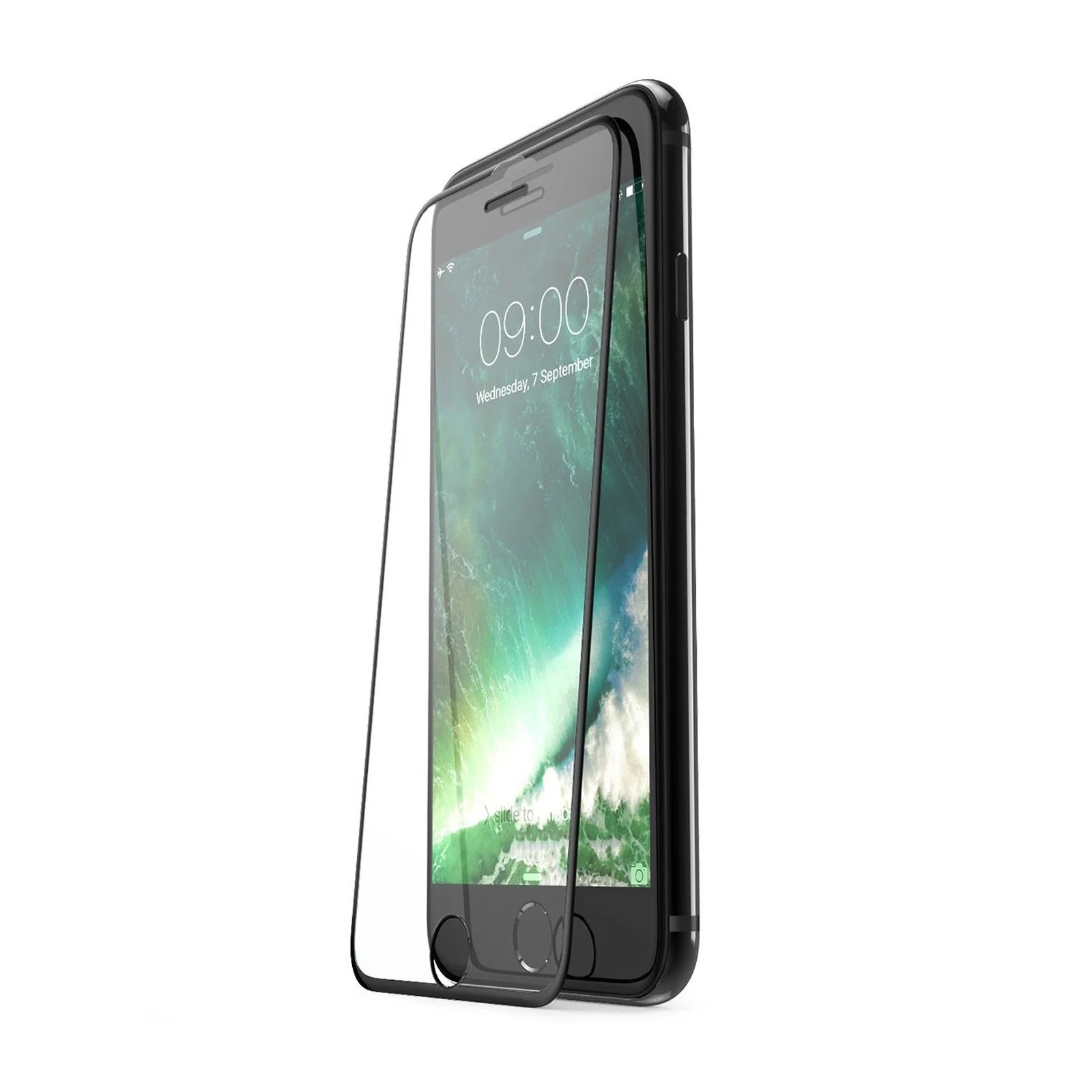 iPhone 7 / 8 3D Tempered Glass Screen Protector with 9H Hardness Rating-Black - Image 7