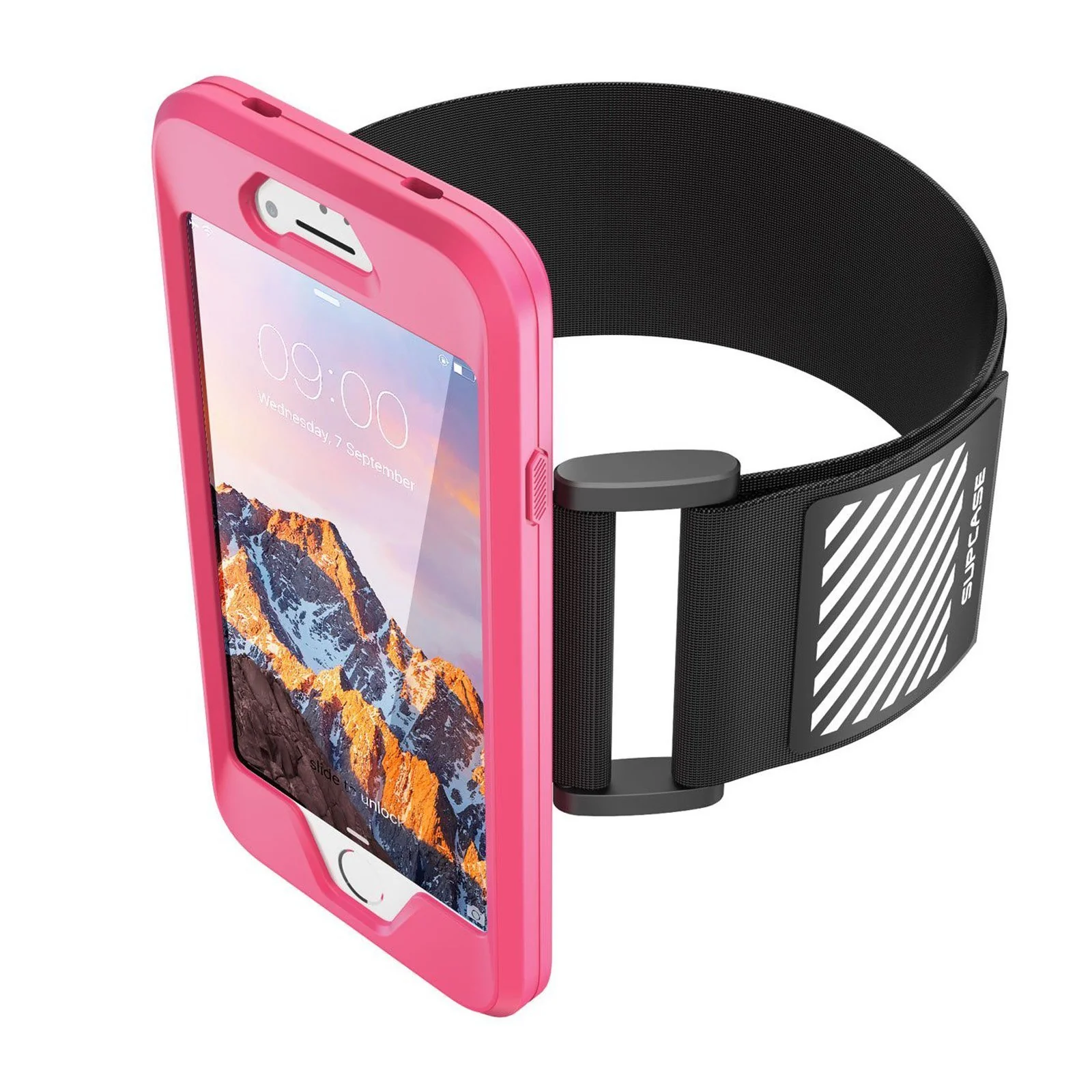 iPhone 8 Athletic Armband-Pink - Image 3