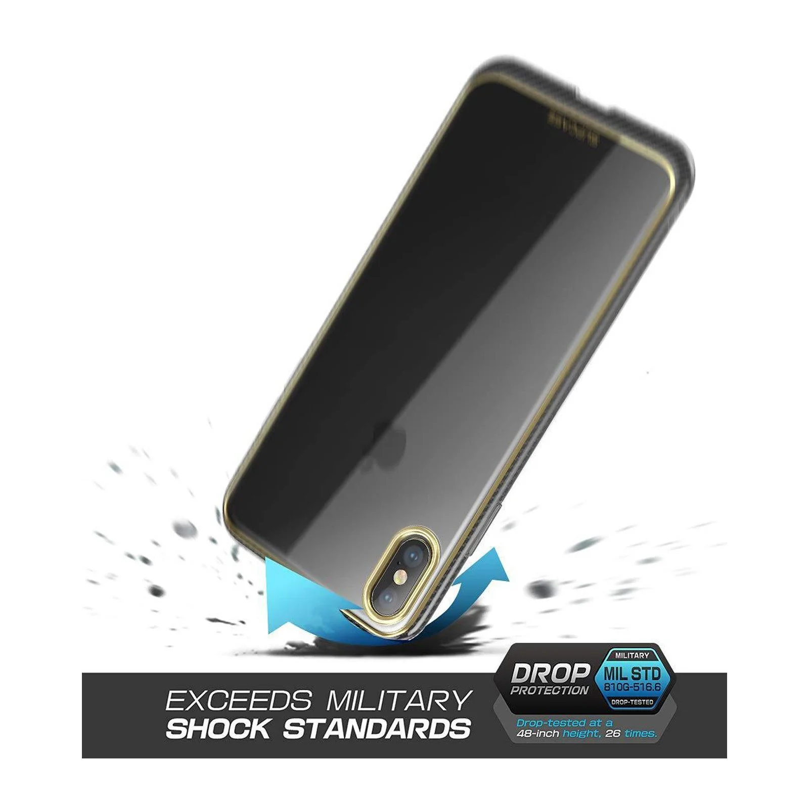 iPhone X / XS Unicorn Beetle Metro Athletic Case-Gold - Image 5