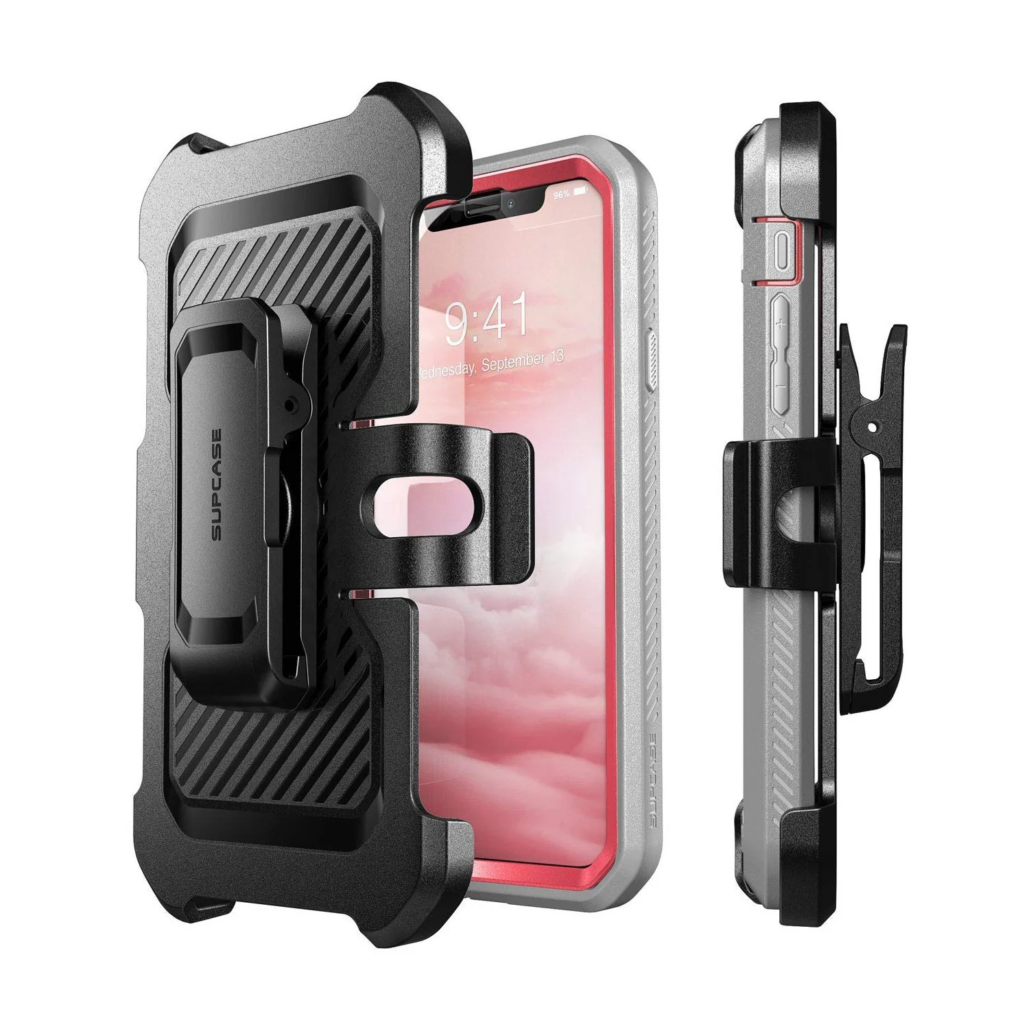 iPhone X / XS Unicorn Beetle Pro Rugged Holster Case-Pink - Image 4
