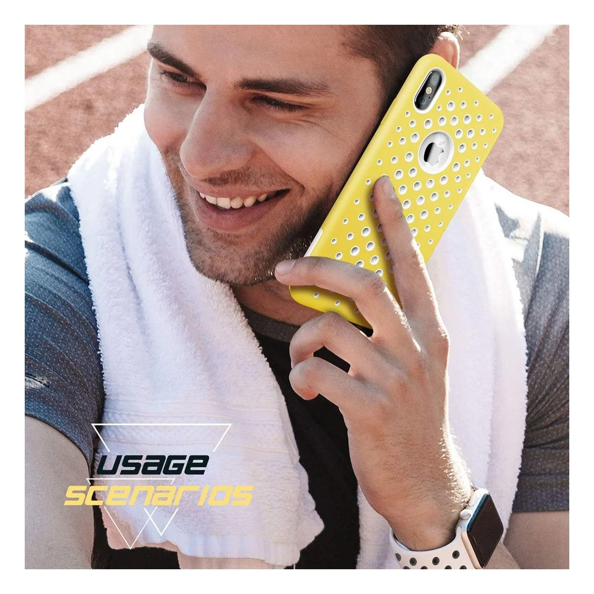 iPhone X / XS Unicorn Beetle Sport Athletic Case-Yellow - Image 4
