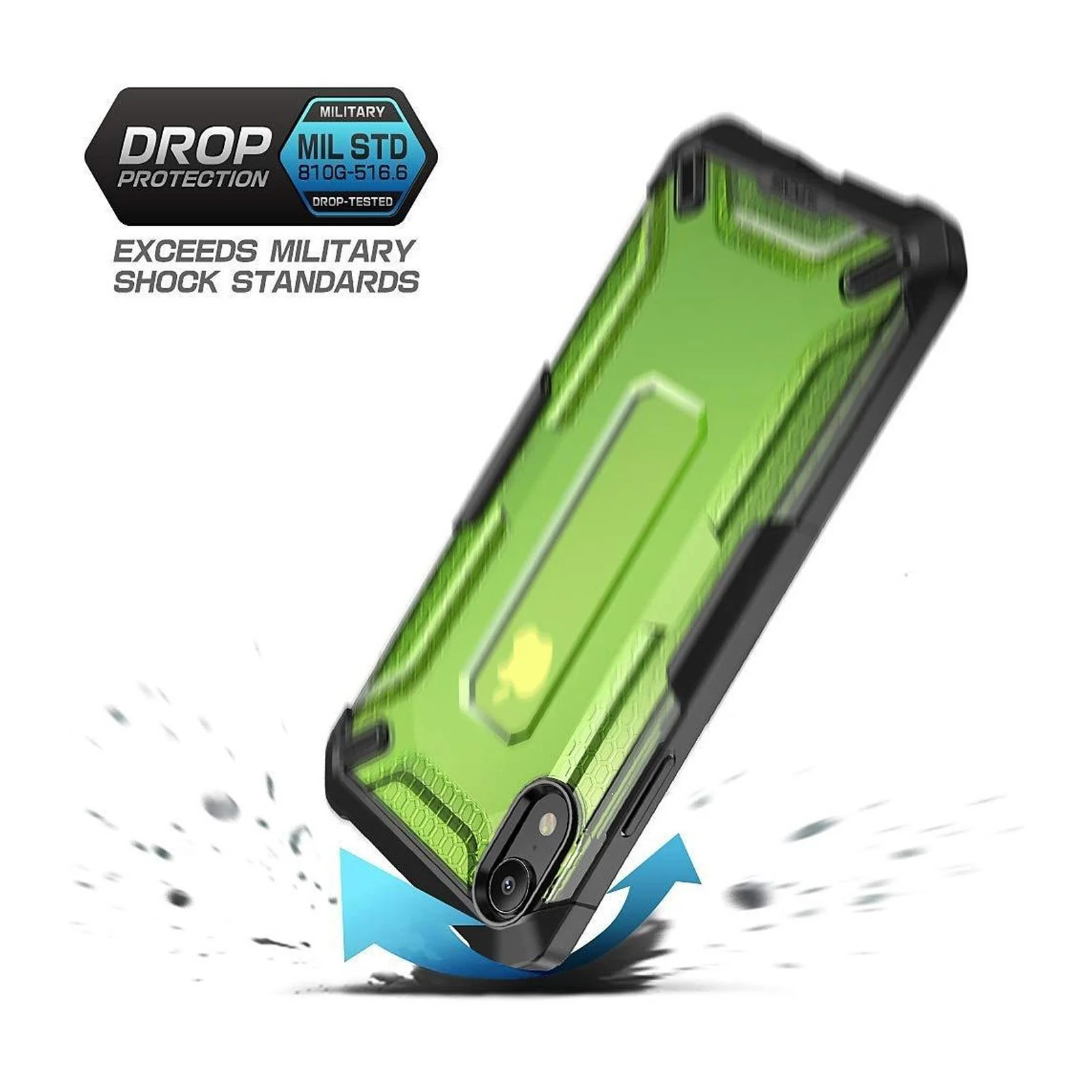 iPhone XR Unicorn Beetle Hybrid Bumper Case-Green - Image 4