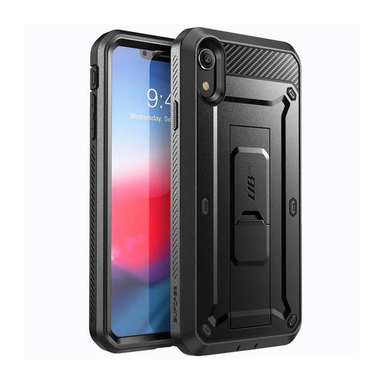 iPhone XR Unicorn Beetle Pro Full-Body Holster Case-Black - Image 7