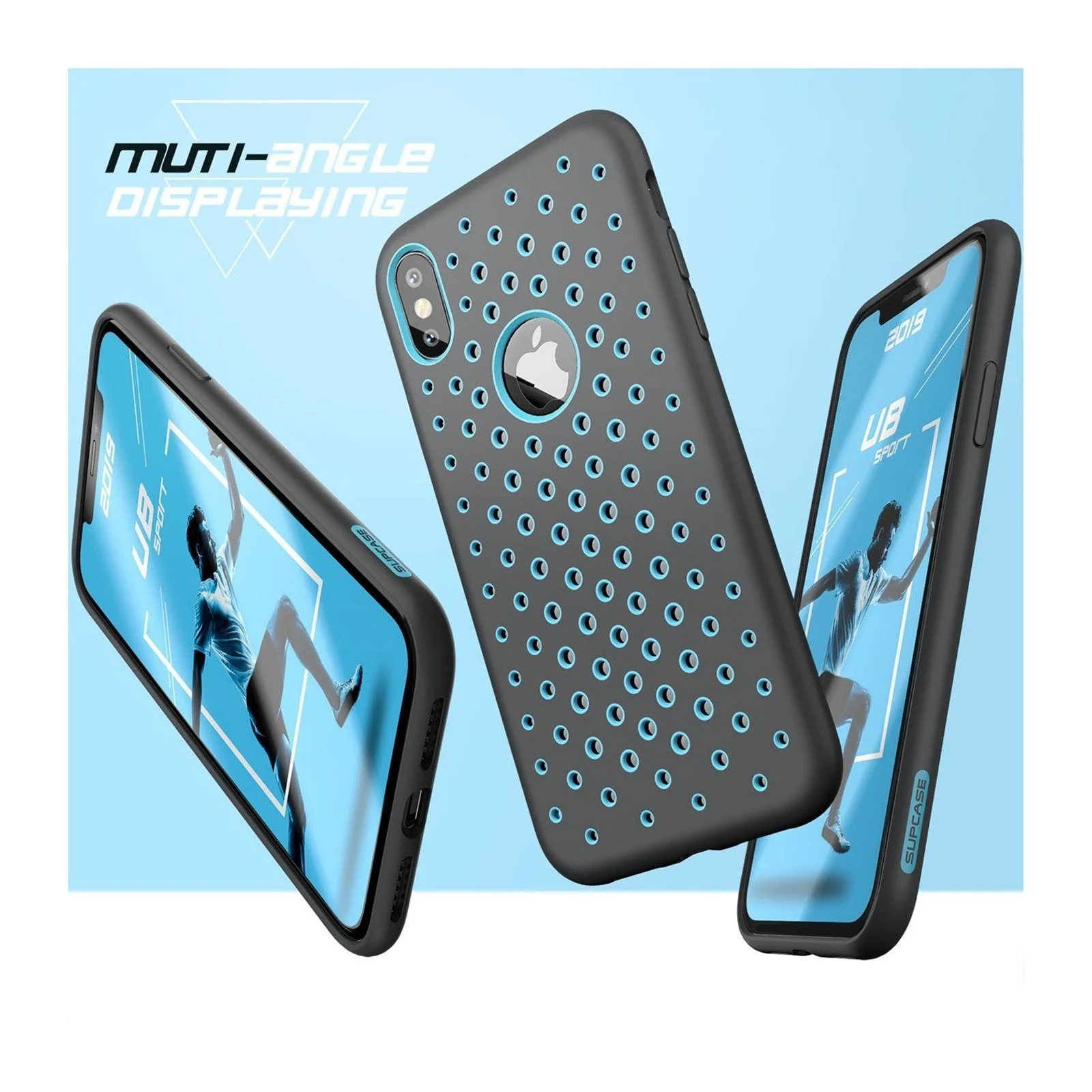 iPhone XS Max Unicorn Beetle Sport Athletic Case-Blue - Image 4