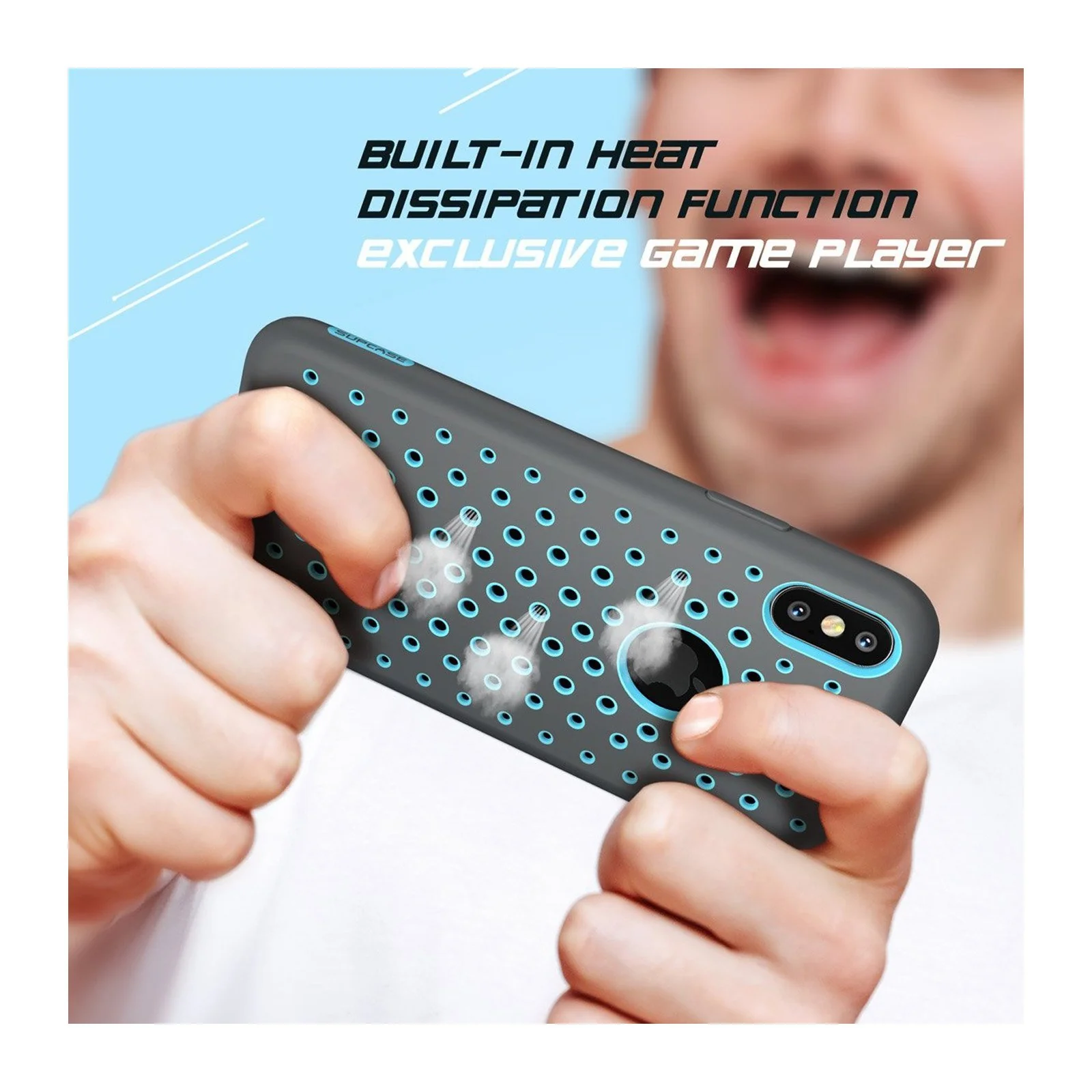 iPhone XS Max Unicorn Beetle Sport Athletic Case-Blue - Image 7