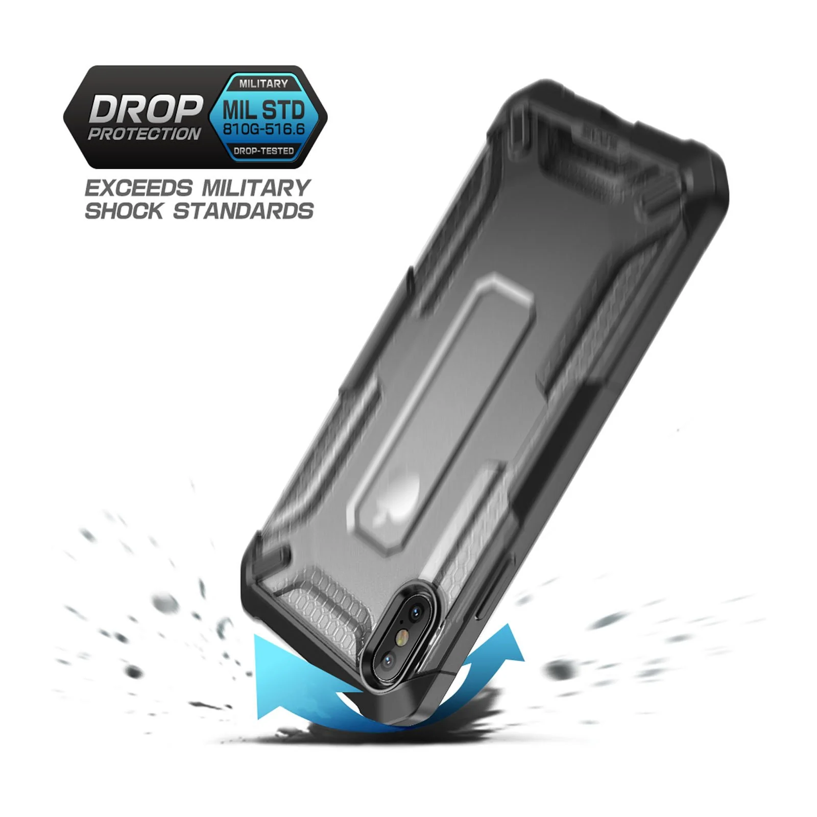 iPhone XS Max Unicorn Beetle Bumper Case-Black - Image 5
