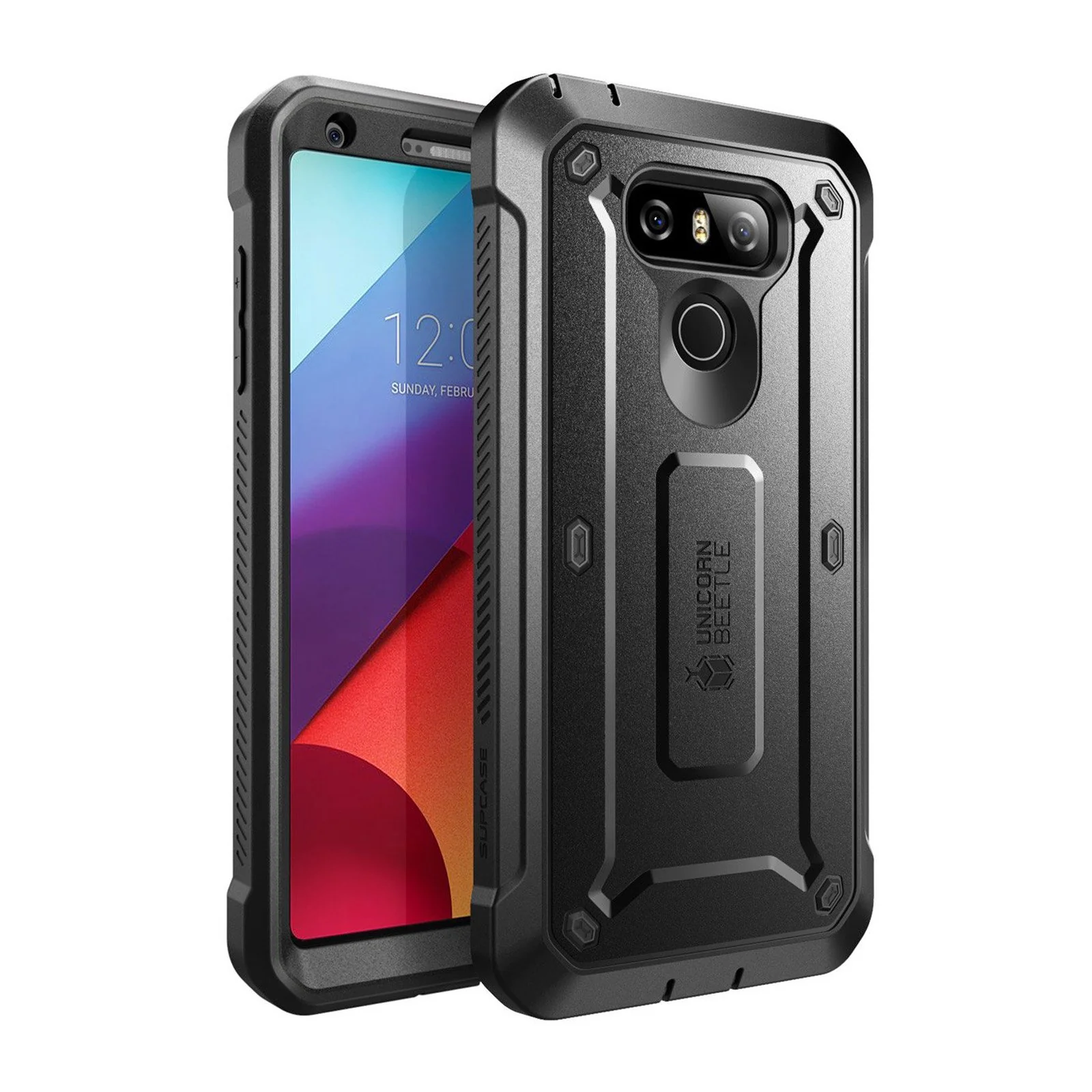 LG G6/LG G6 Plus Unicorn Beetle Pro Rugged Holster Case-Black - Image 3