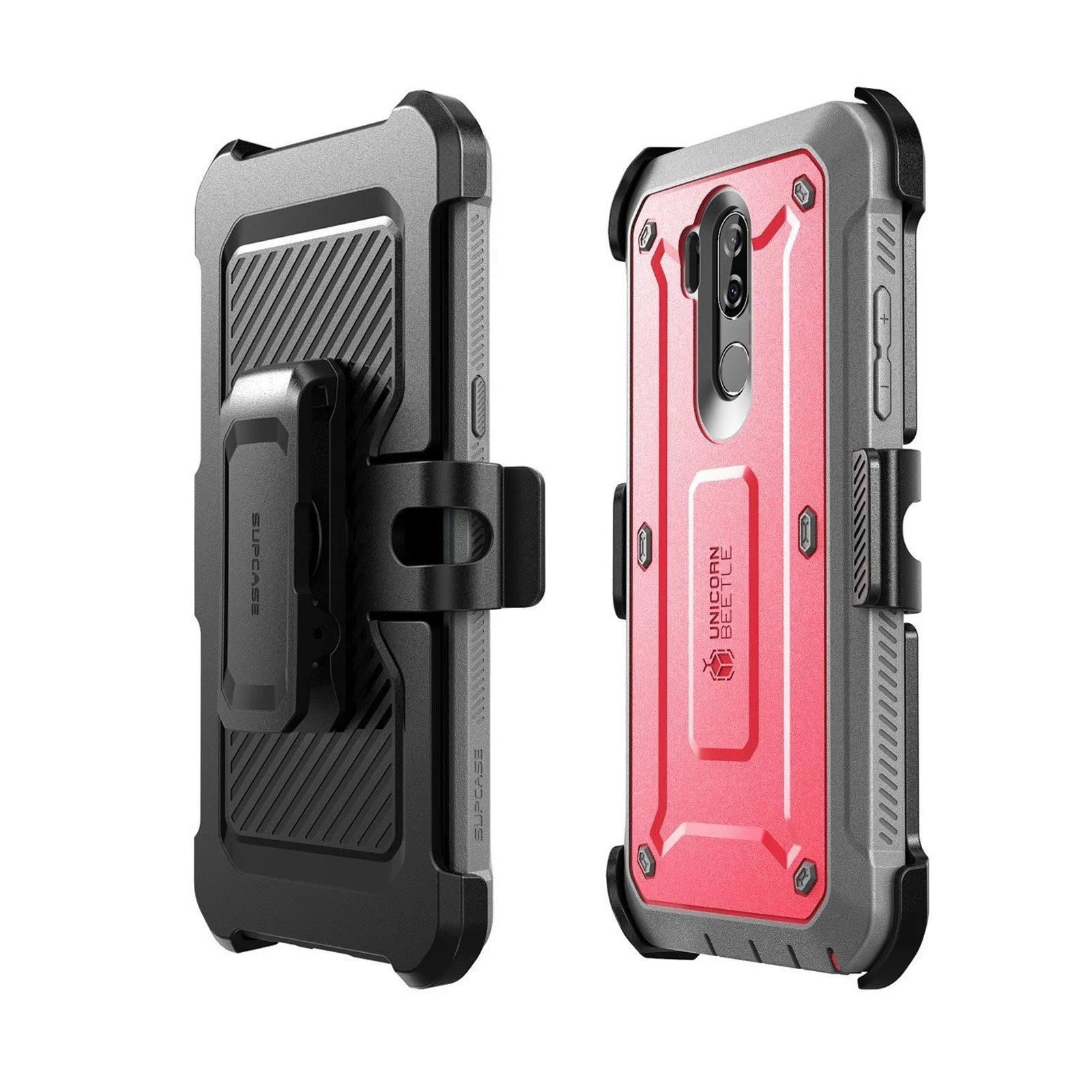 LG G7 ThinQ Unicorn Beetle Pro Rugged Holster Case-Pink - Image 6