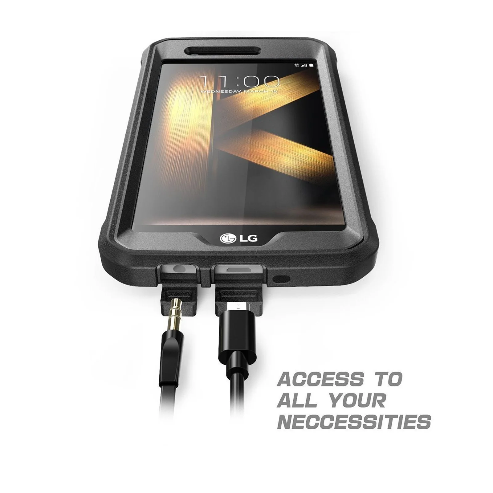 LG K20 Plus Unicorn Beetle Pro Full Body Rugged Case-Black - Image 6