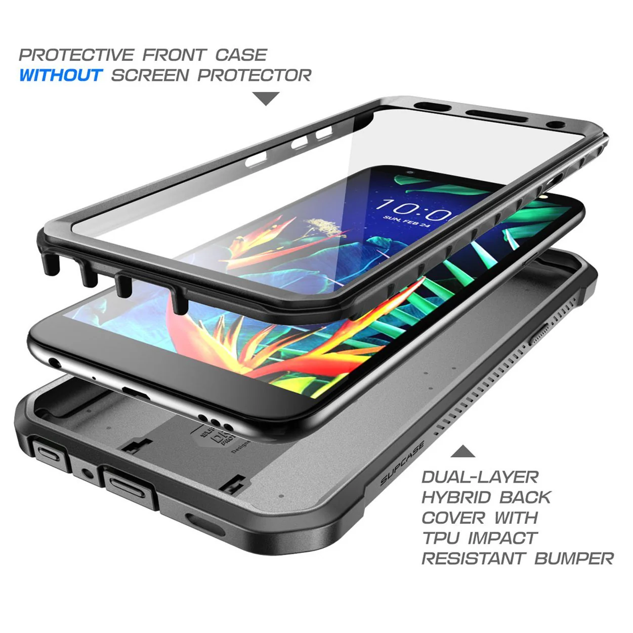 LG K40 Unicorn Beetle Pro Rugged Holster Case-Black - Image 3