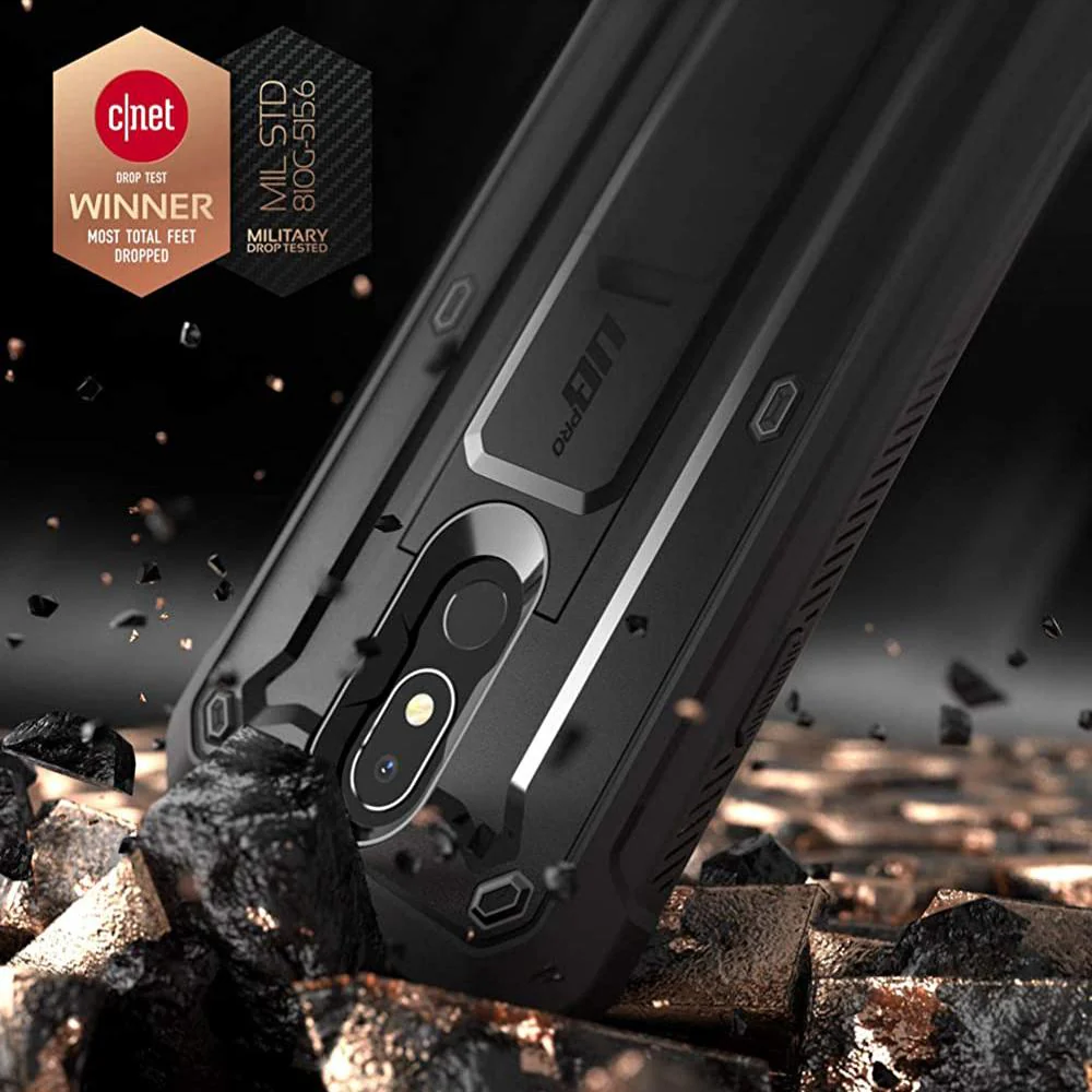 LG Aristo 4+ / Prime 2 Unicorn Beetle Pro Holster Case-Black - Image 3