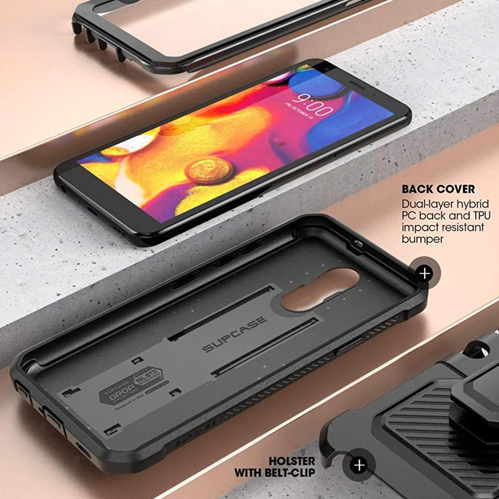 LG Aristo 4+ / Prime 2 Unicorn Beetle Pro Holster Case-Black - Image 5