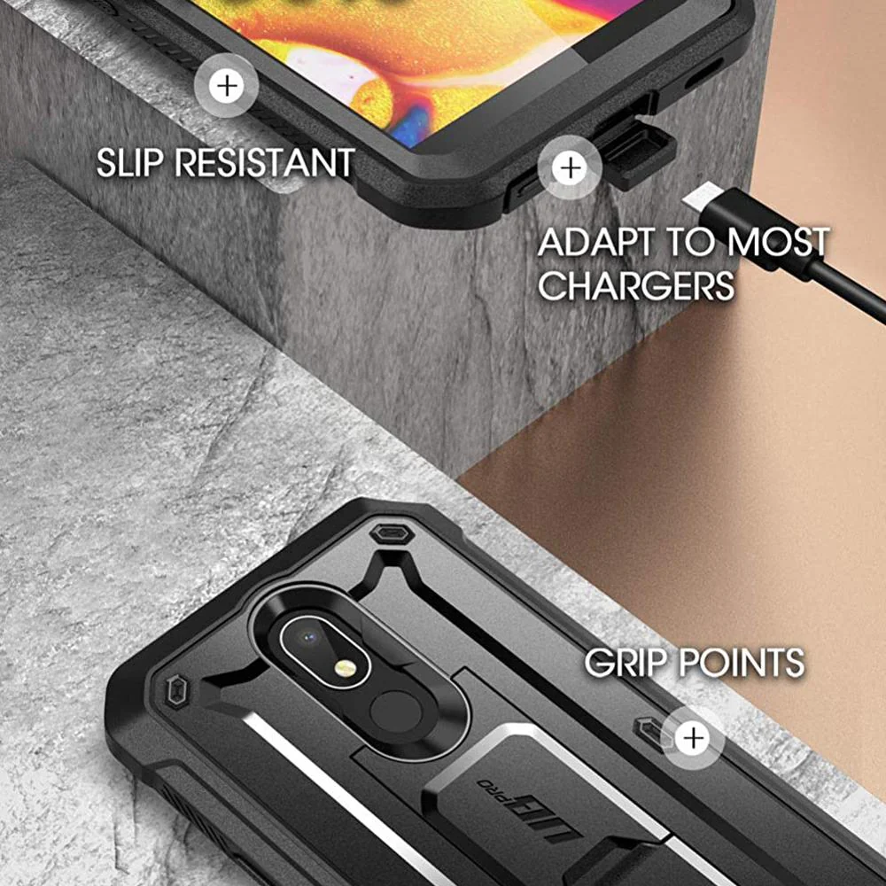 LG Aristo 4+ / Prime 2 Unicorn Beetle Pro Holster Case-Black - Image 7