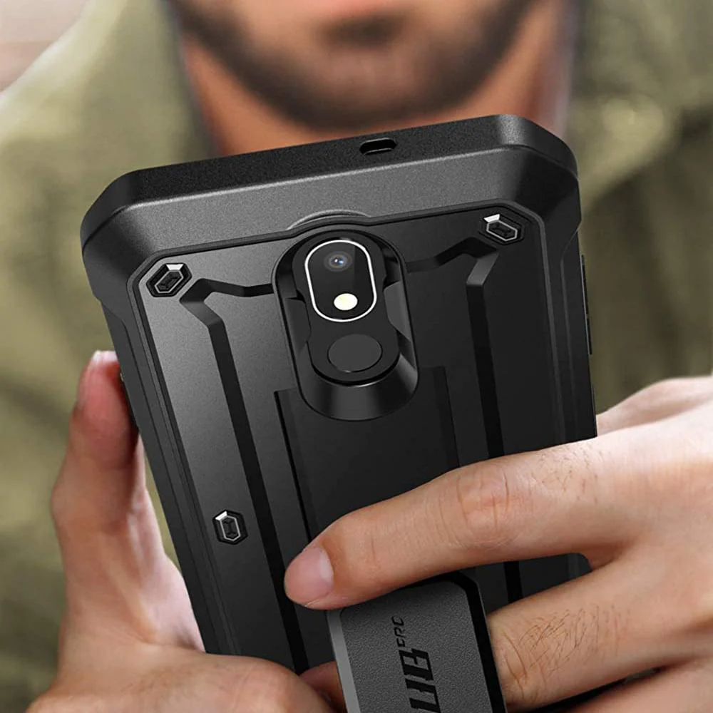 LG Aristo 4+ / Prime 2 Unicorn Beetle Pro Holster Case-Black - Image 8