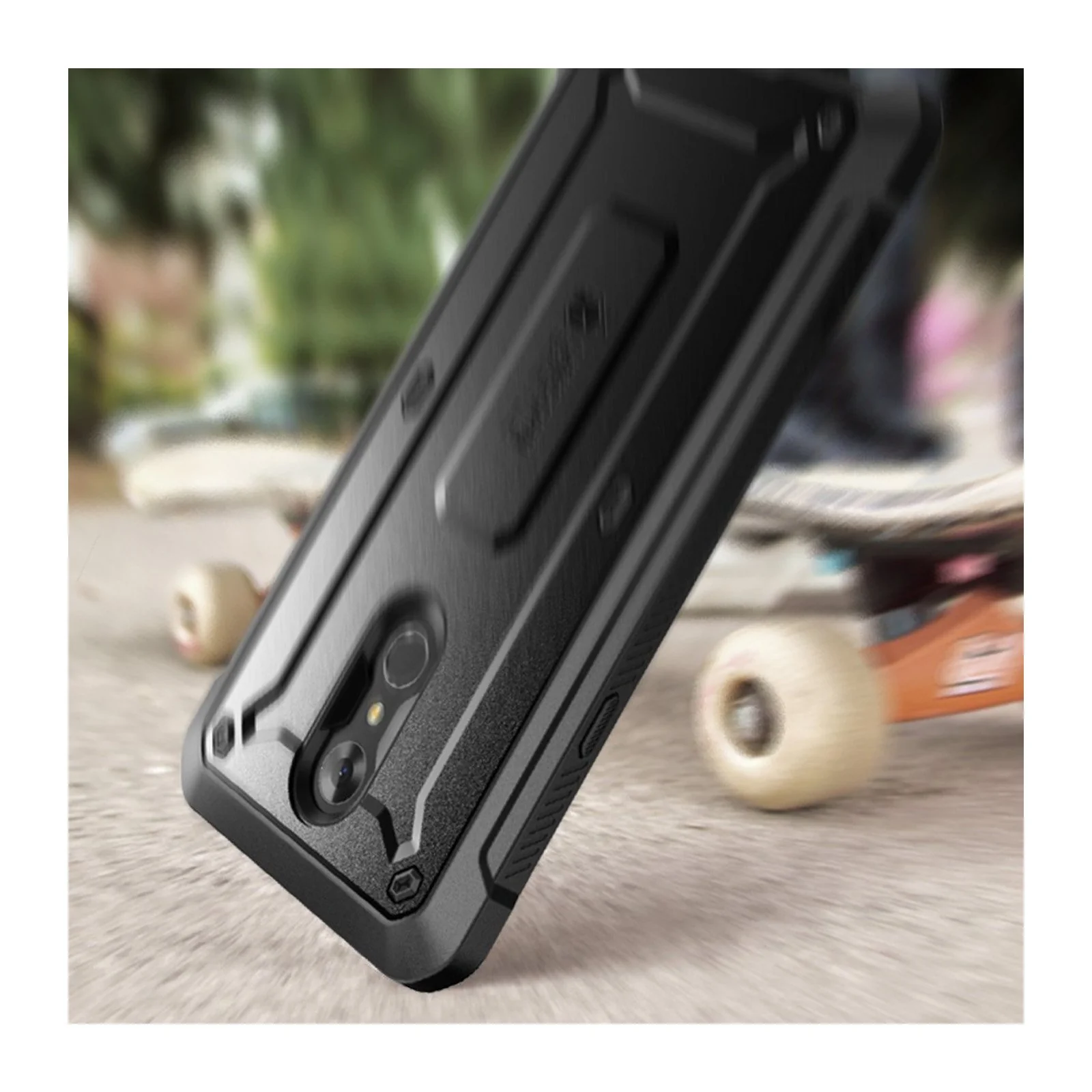 LG Stylo 4 Unicorn Beetle Pro Rugged Case with Holster-Black - Image 5