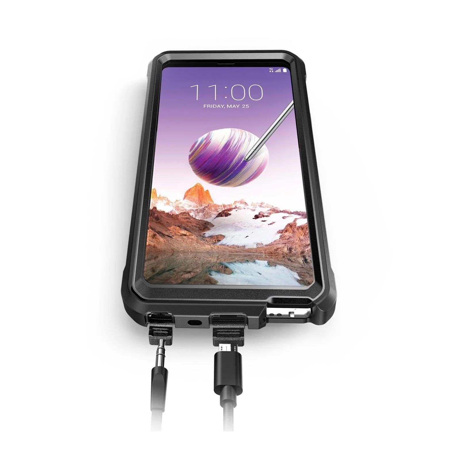 LG Stylo 4 Unicorn Beetle Pro Rugged Case with Holster-Black - Image 6