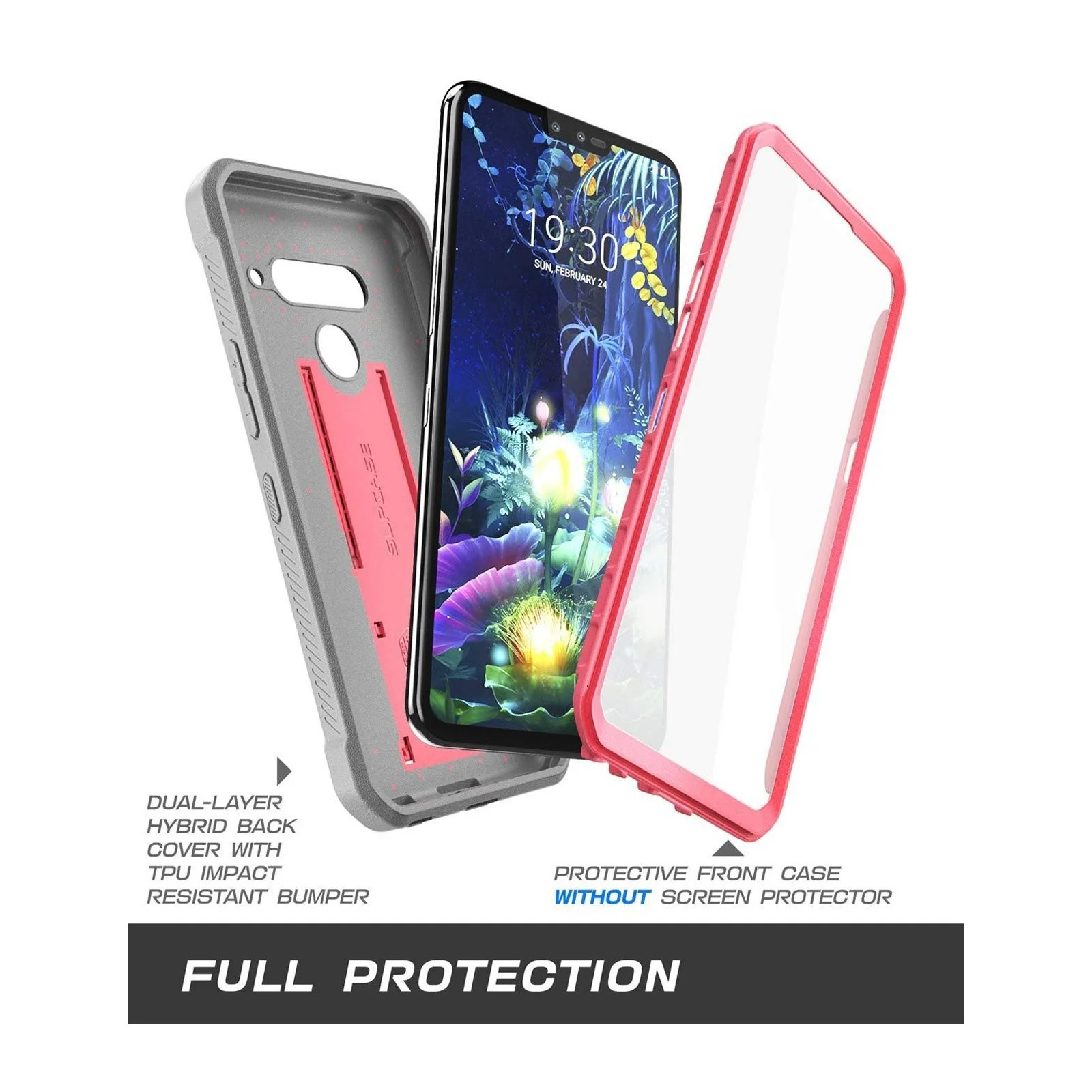 LG V50 ThinQ Unicorn Beetle Pro Full-Body Holster Case-Pink - Image 3