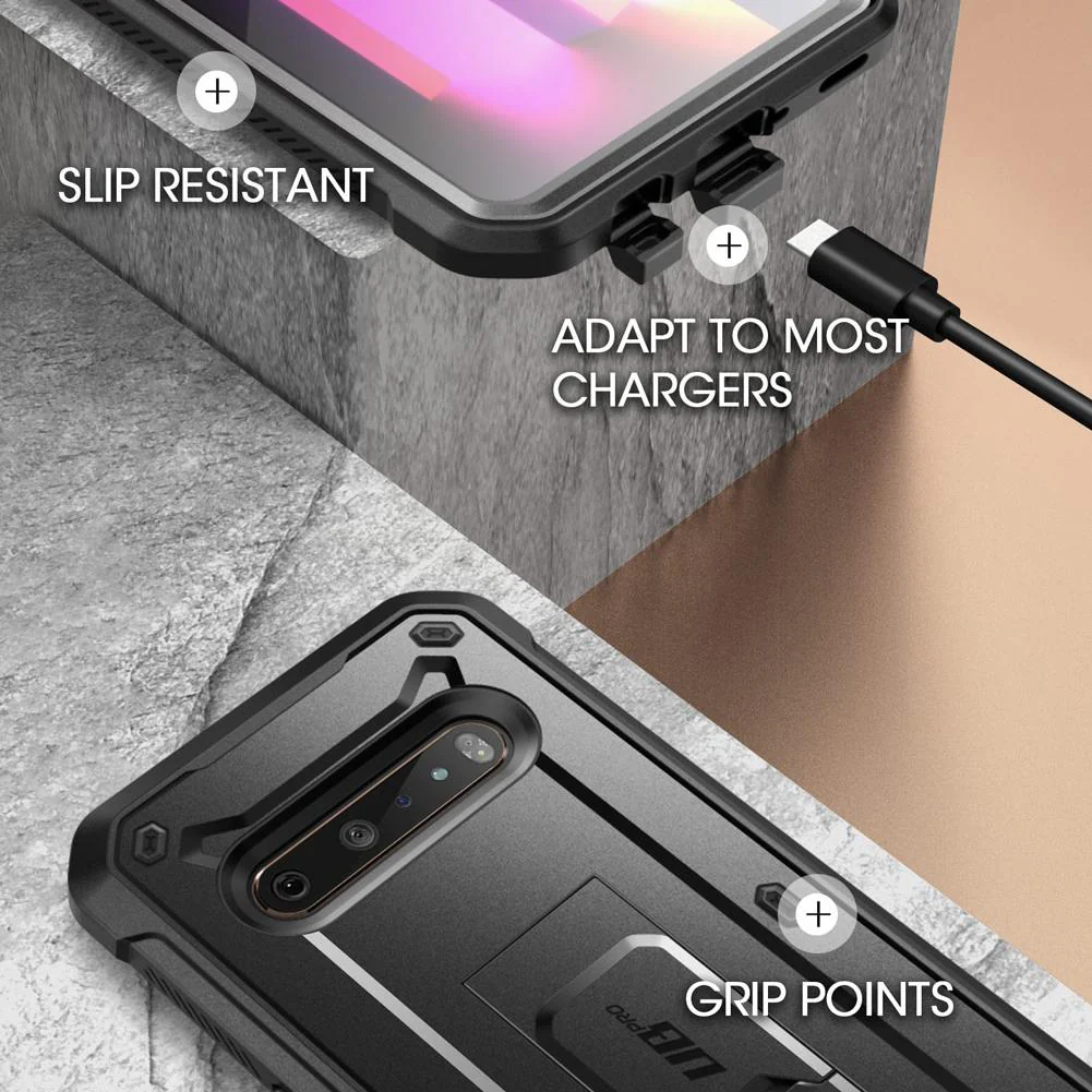 LG V60 ThinQ Unicorn Beetle Pro Full-Body Case-Black - Image 7