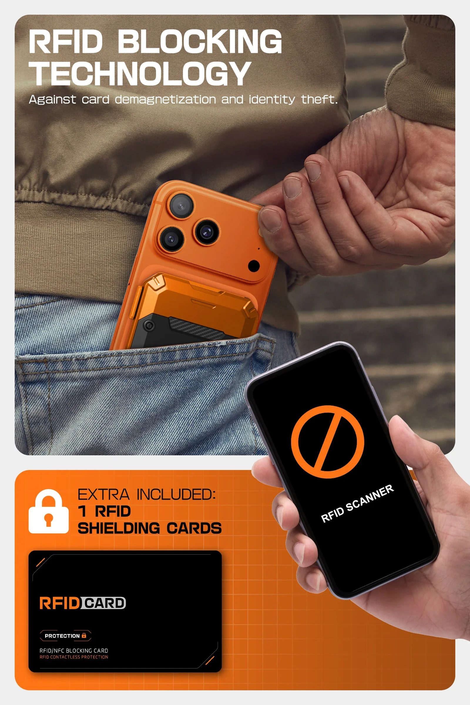 MagFlip Magnetic Wallet with Stand-Coral - Image 7