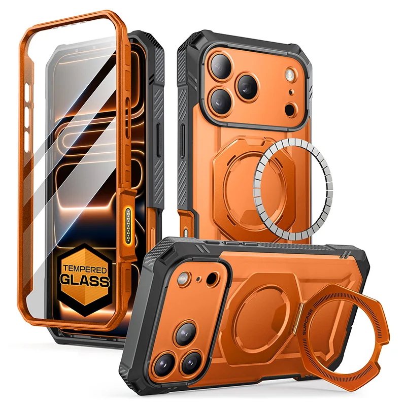 Bundle Sale - MagFlip Wallet with Stand (Black) & iPhone 17 Pro Max UB GRIP PRO Series Phone Case (Coral) - Image 7