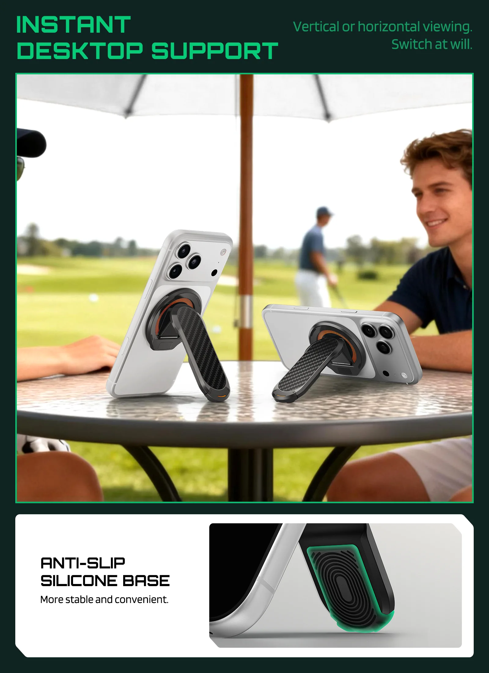 Dual-Sided Magnetic Golf Cart Phone Holder - Image 5