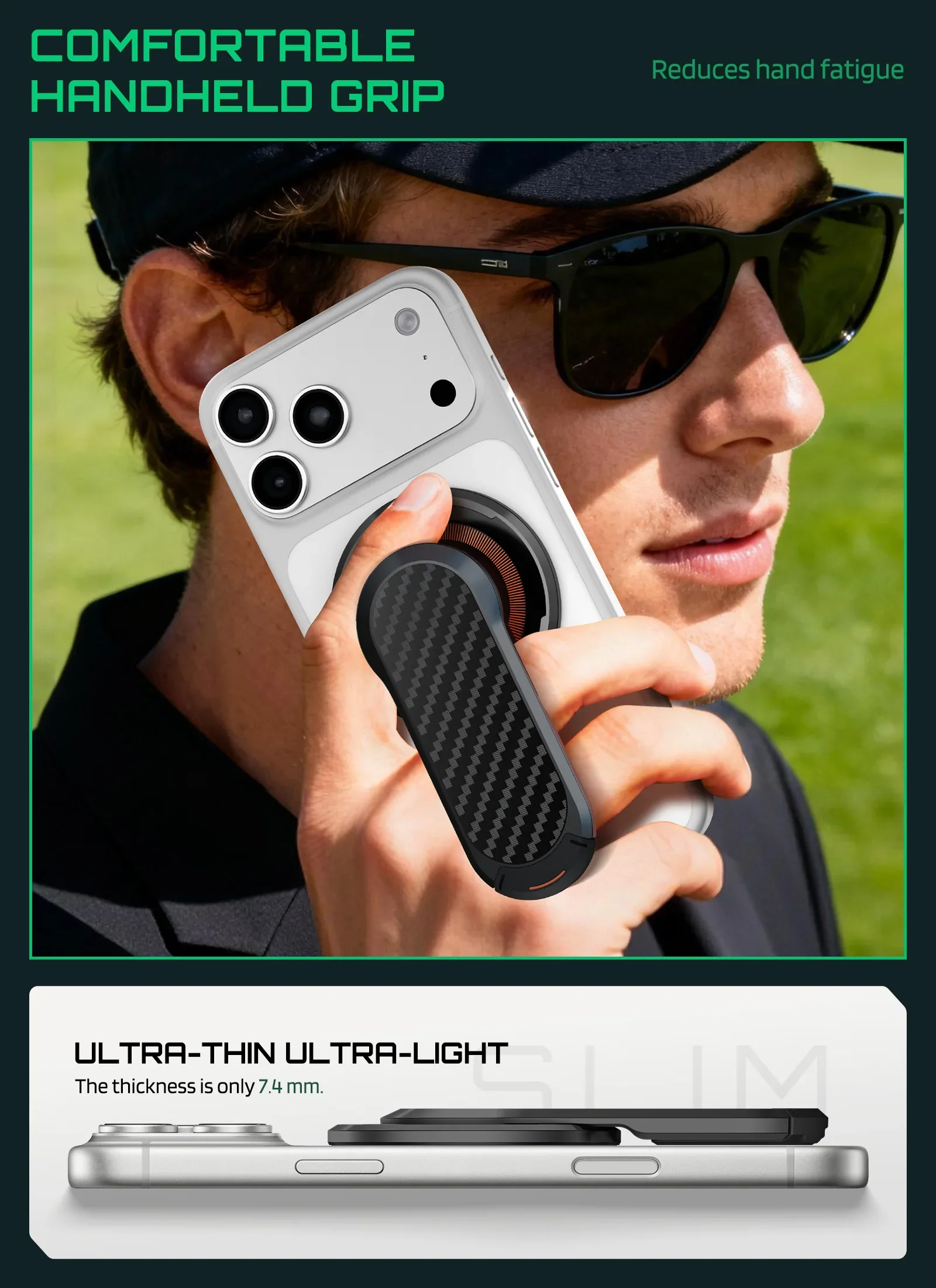Dual-Sided Magnetic Golf Cart Phone Holder - Image 6