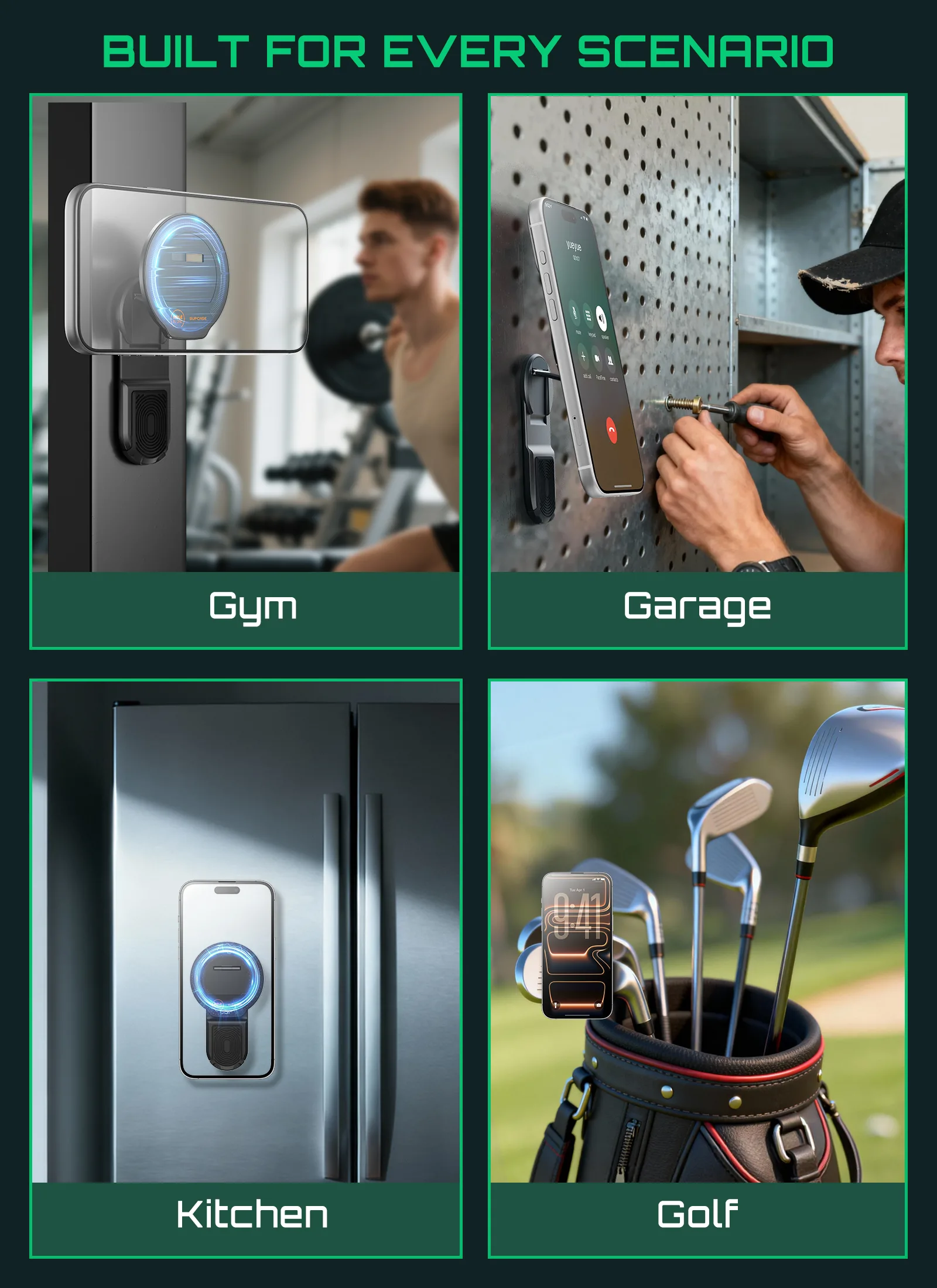 Dual-Sided Magnetic Golf Cart Phone Holder - Image 7