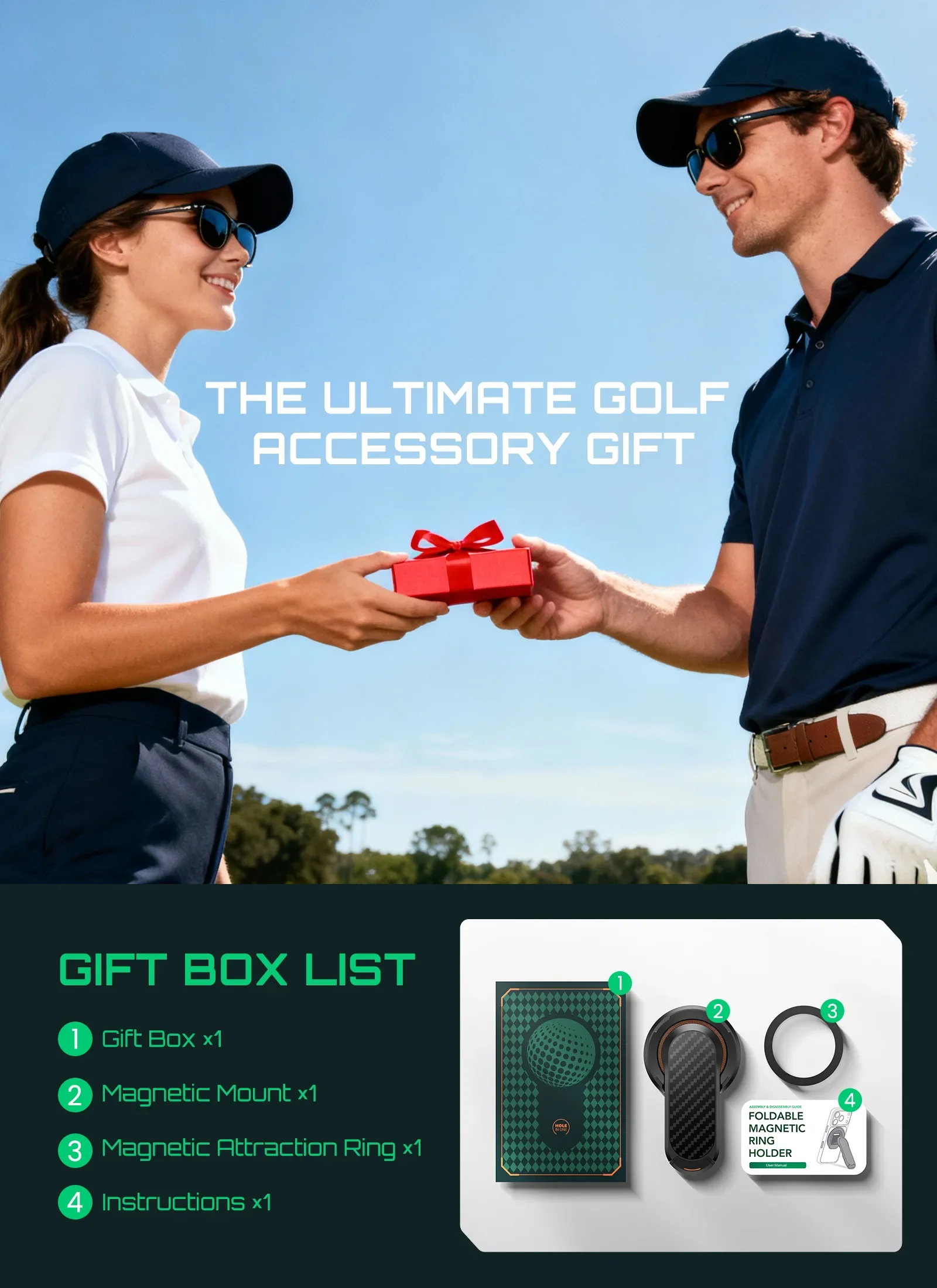 Dual-Sided Magnetic Golf Cart Phone Holder - Image 9