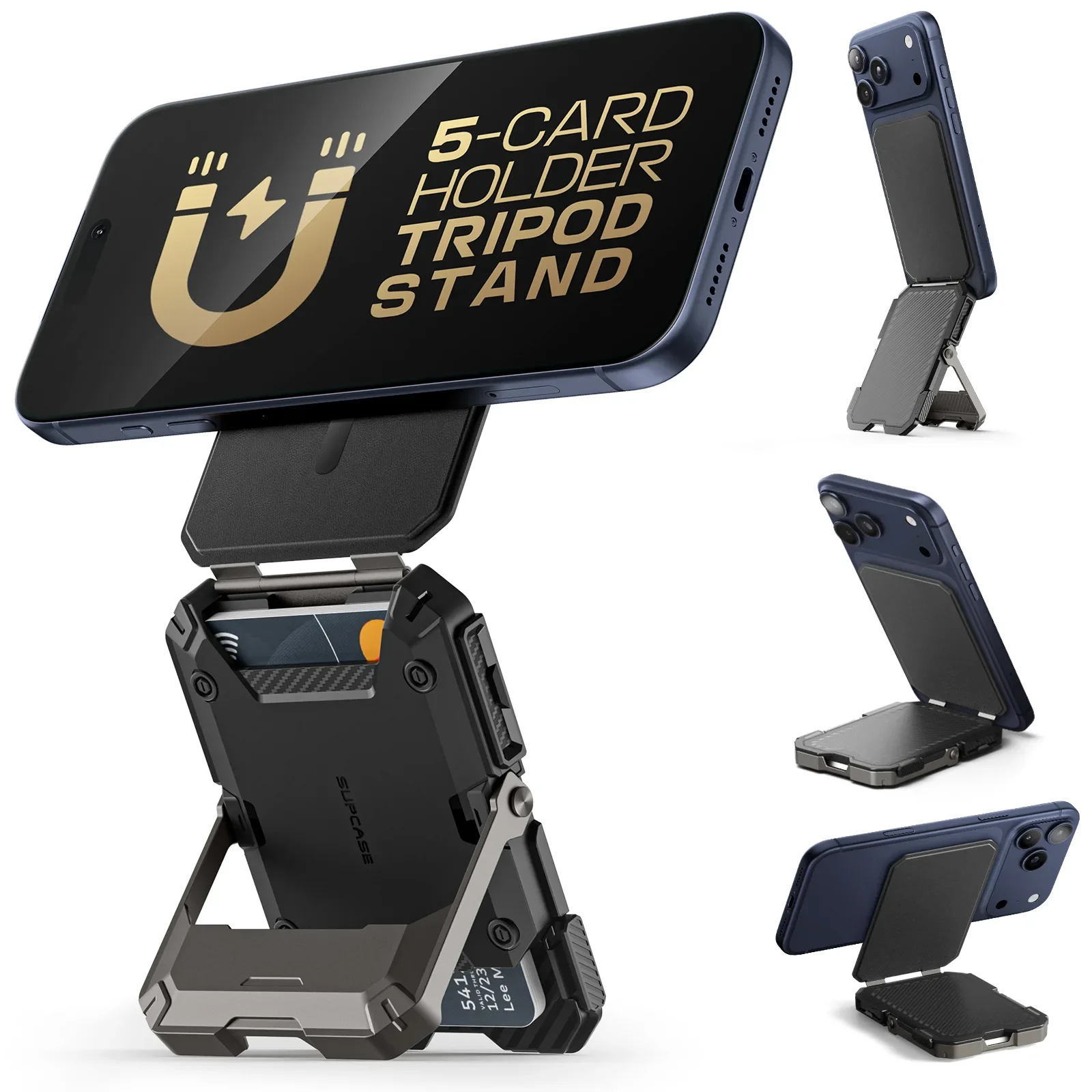 MagFlip Magnetic Wallet with Stand-Black - Image 3