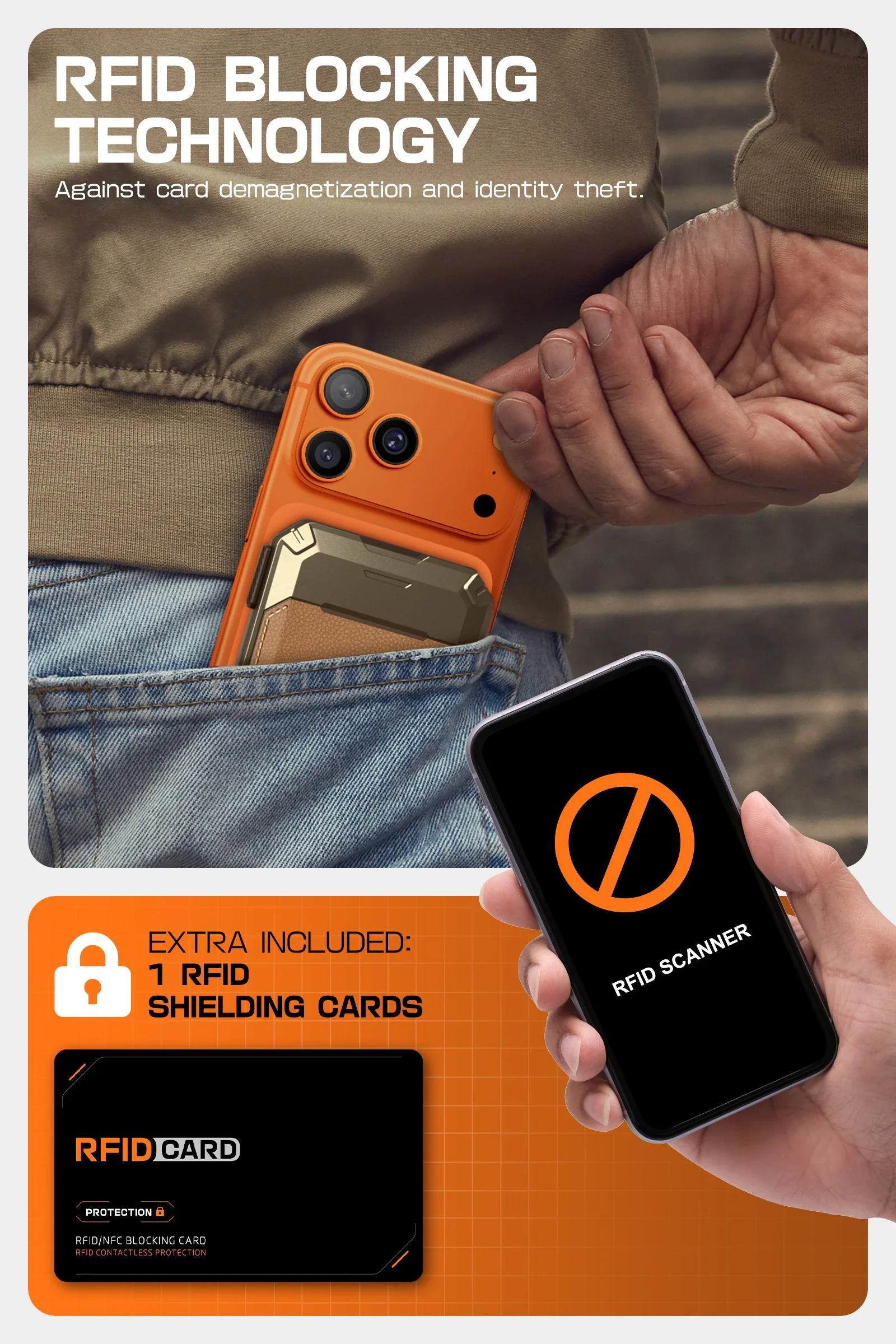 MagFlip Magnetic Wallet with Stand-Brown - Image 6