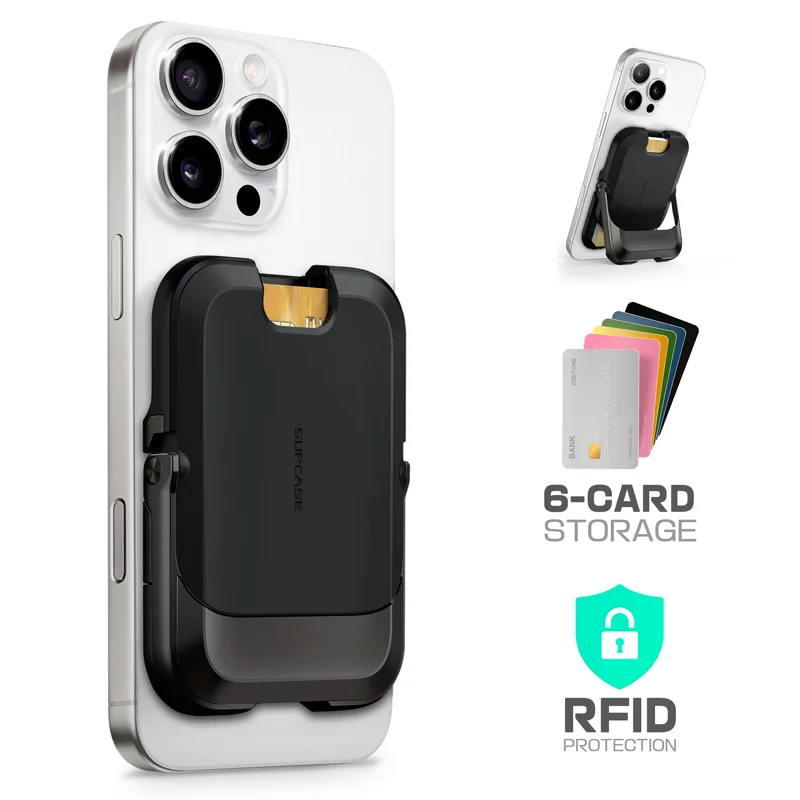 UB Mag Vault Magnetic Wallet with Stand - Carbon Black - Image 14