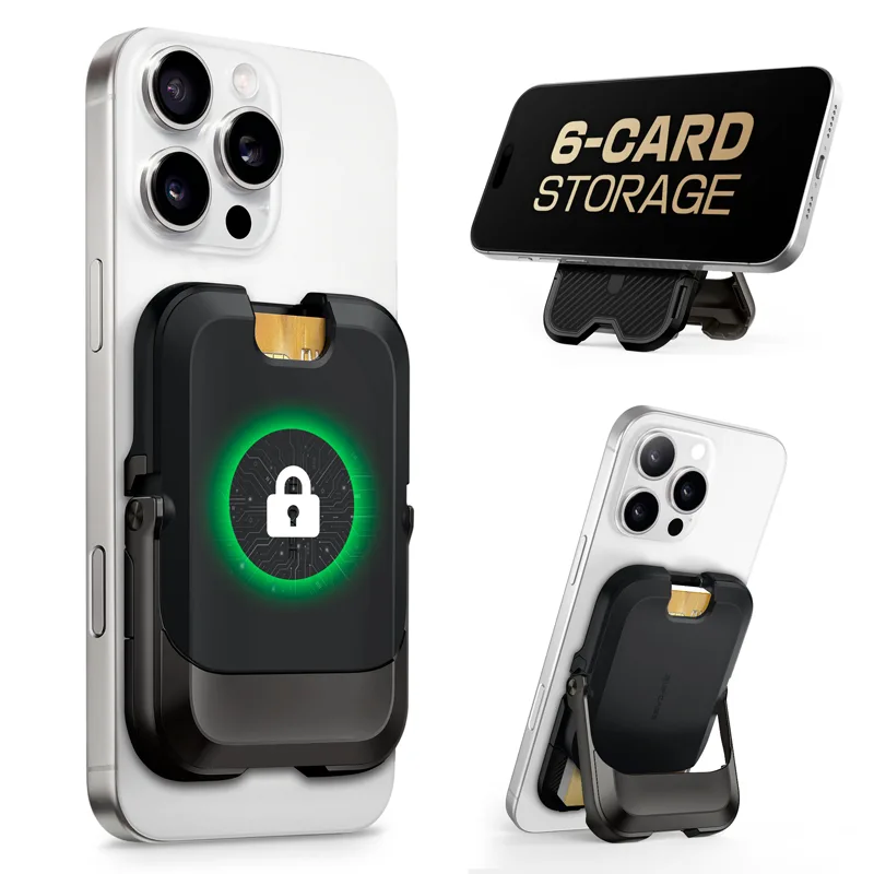 UB Mag Vault Magnetic Wallet with Stand - Carbon Black - Image 15