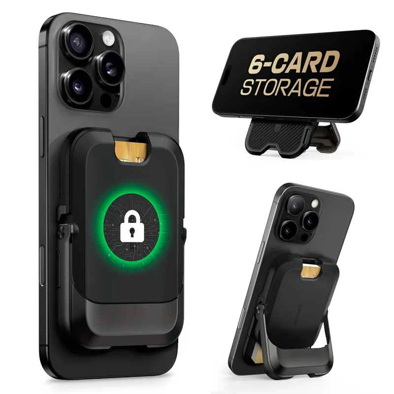 UB Mag Vault Magnetic Wallet with Stand - Carbon Black - Image 4