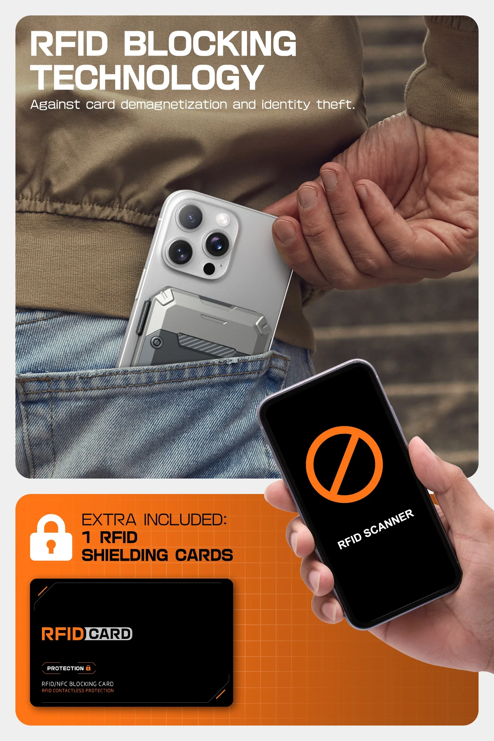 MagFlip Magnetic Wallet with Stand-Silver - Image 6