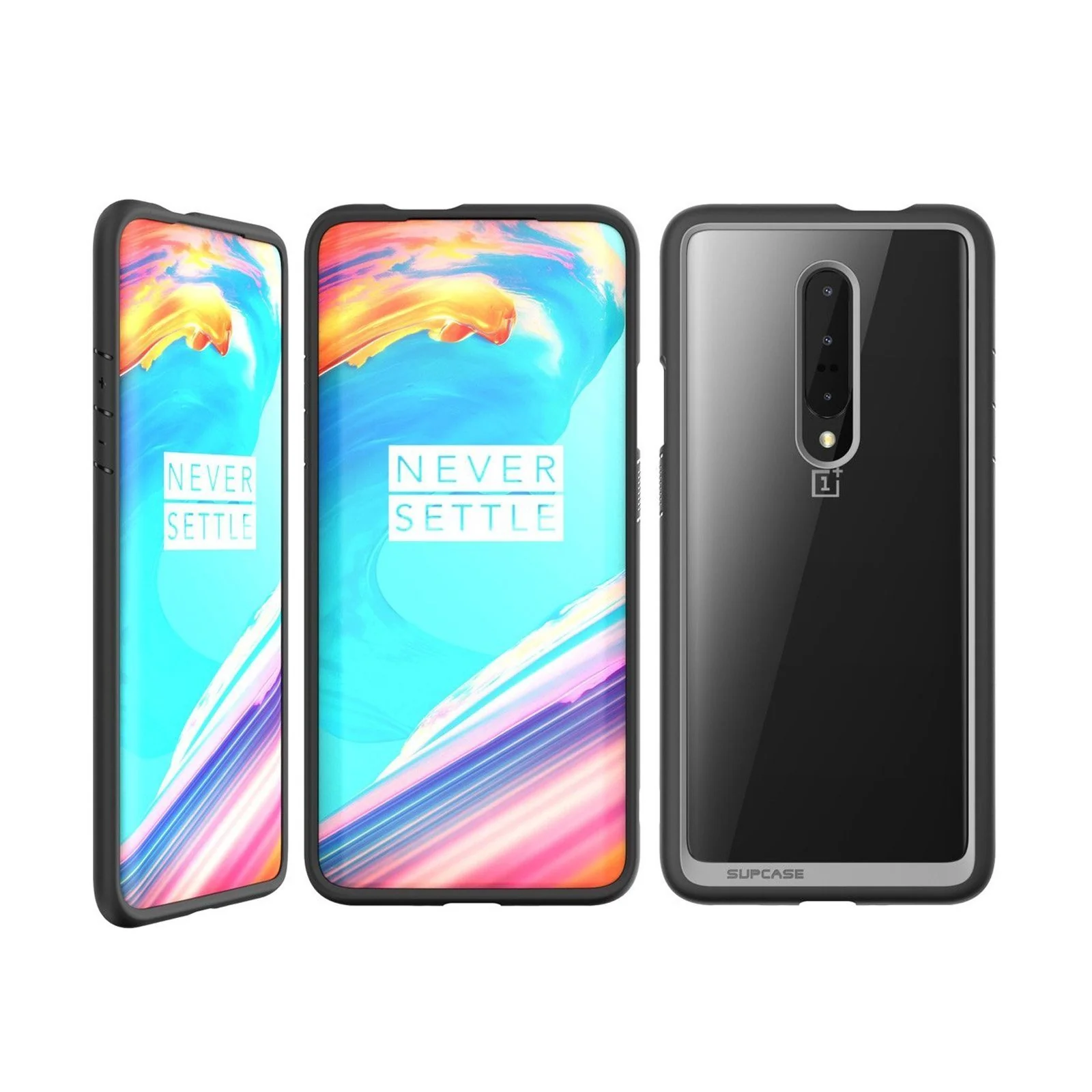 OnePlus 7 Pro Unicorn Beetle Style Slim Clear Case-Black - Image 5