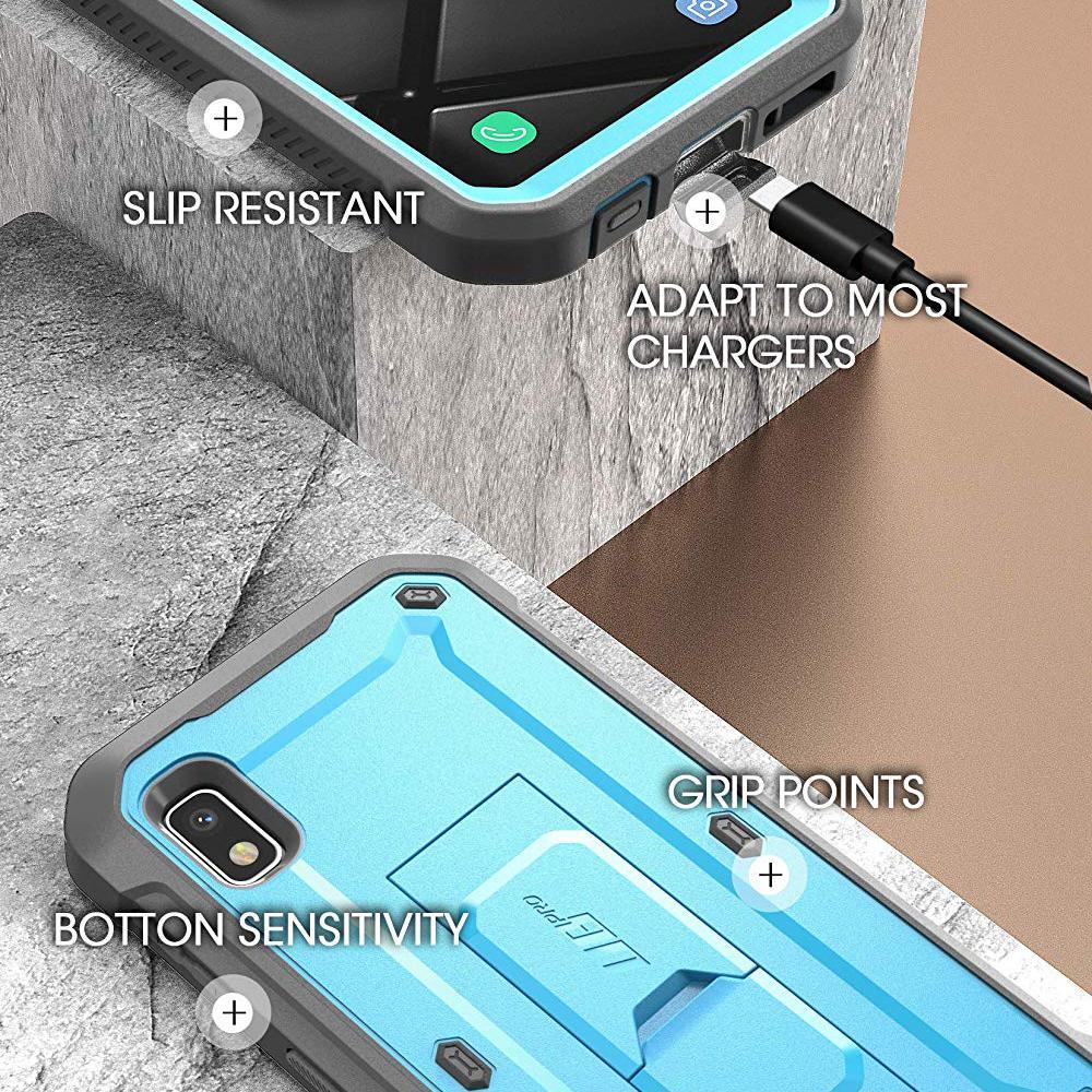 Galaxy A10e Unicorn Beetle Pro Rugged Holster Case-Blue - Image 6
