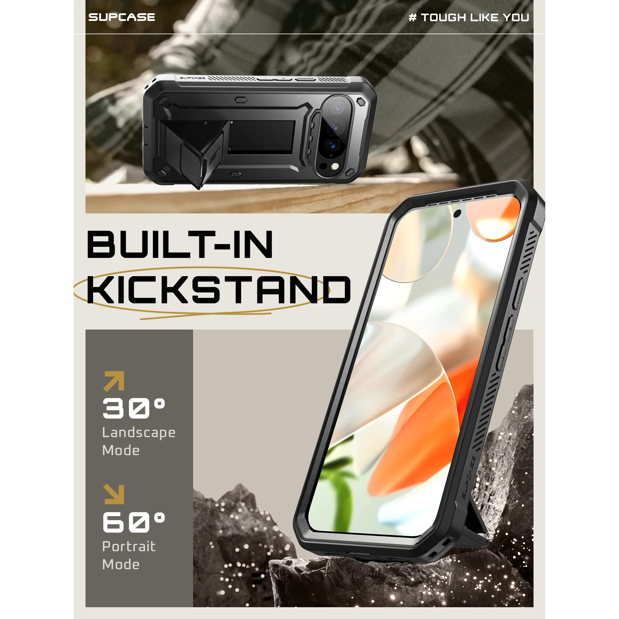 Google Pixel 10/10 Pro Unicorn Beetle PRO Rugged Phone Case-Black - Image 7