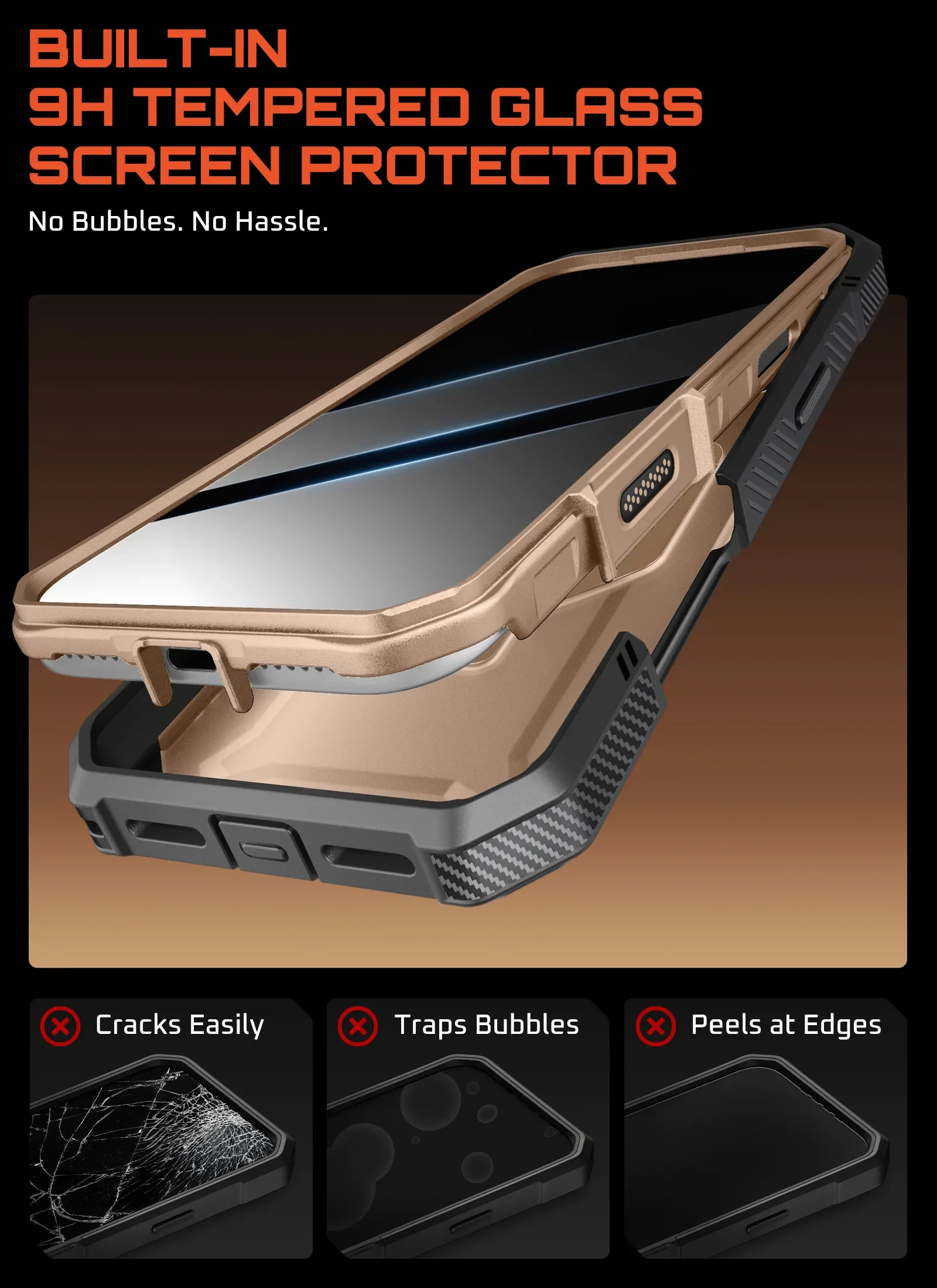 UB GRIP PRO Series iPhone 17 Pro Max MagSafe Phone Case with HD Tempered Glass - Desert - Image 15