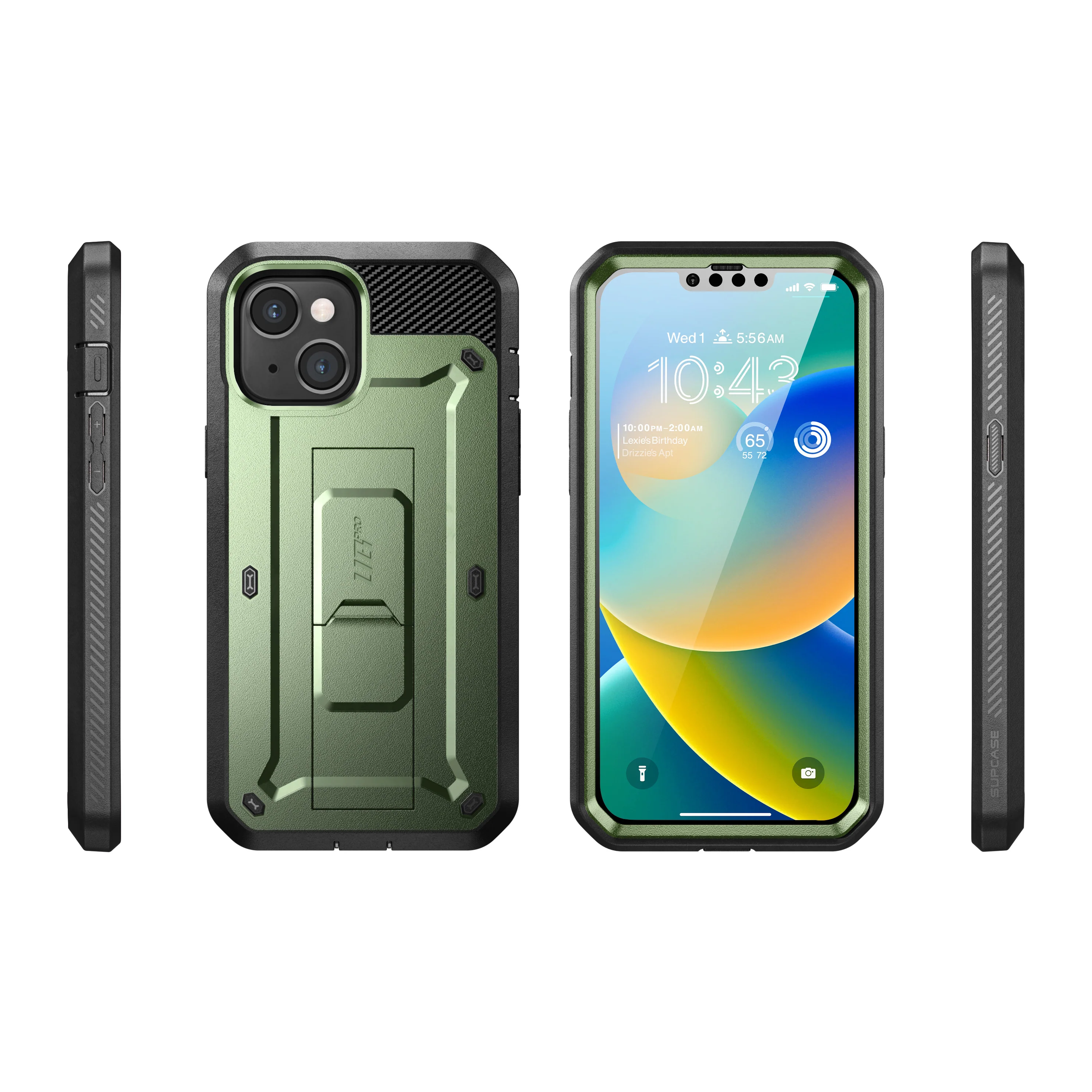 iPhone 14 6.1 inch Unicorn Beetle PRO Rugged Case-Dark Green - Image 10