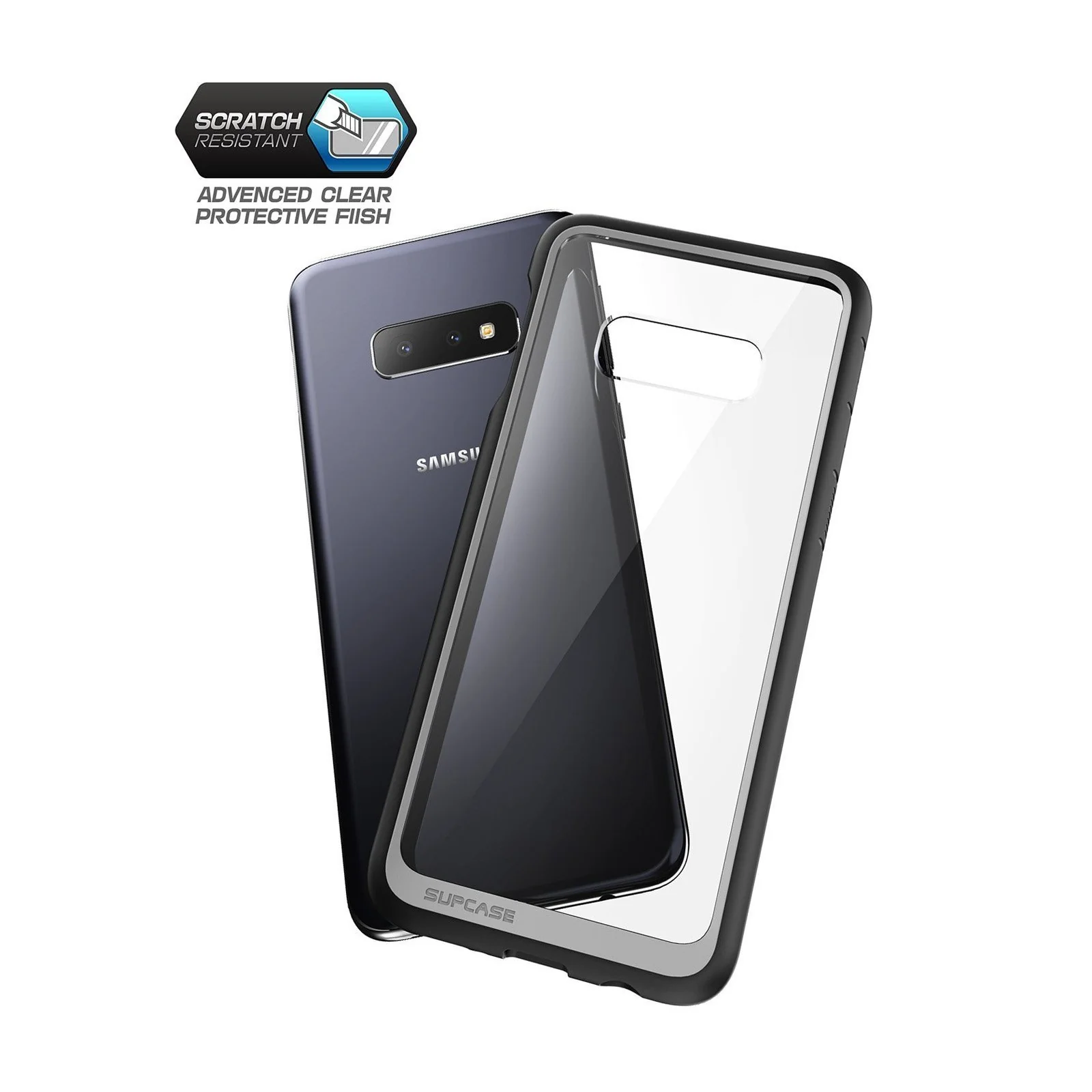 Galaxy S10e Unicorn Beetle Style Clear Case-Black - Image 3