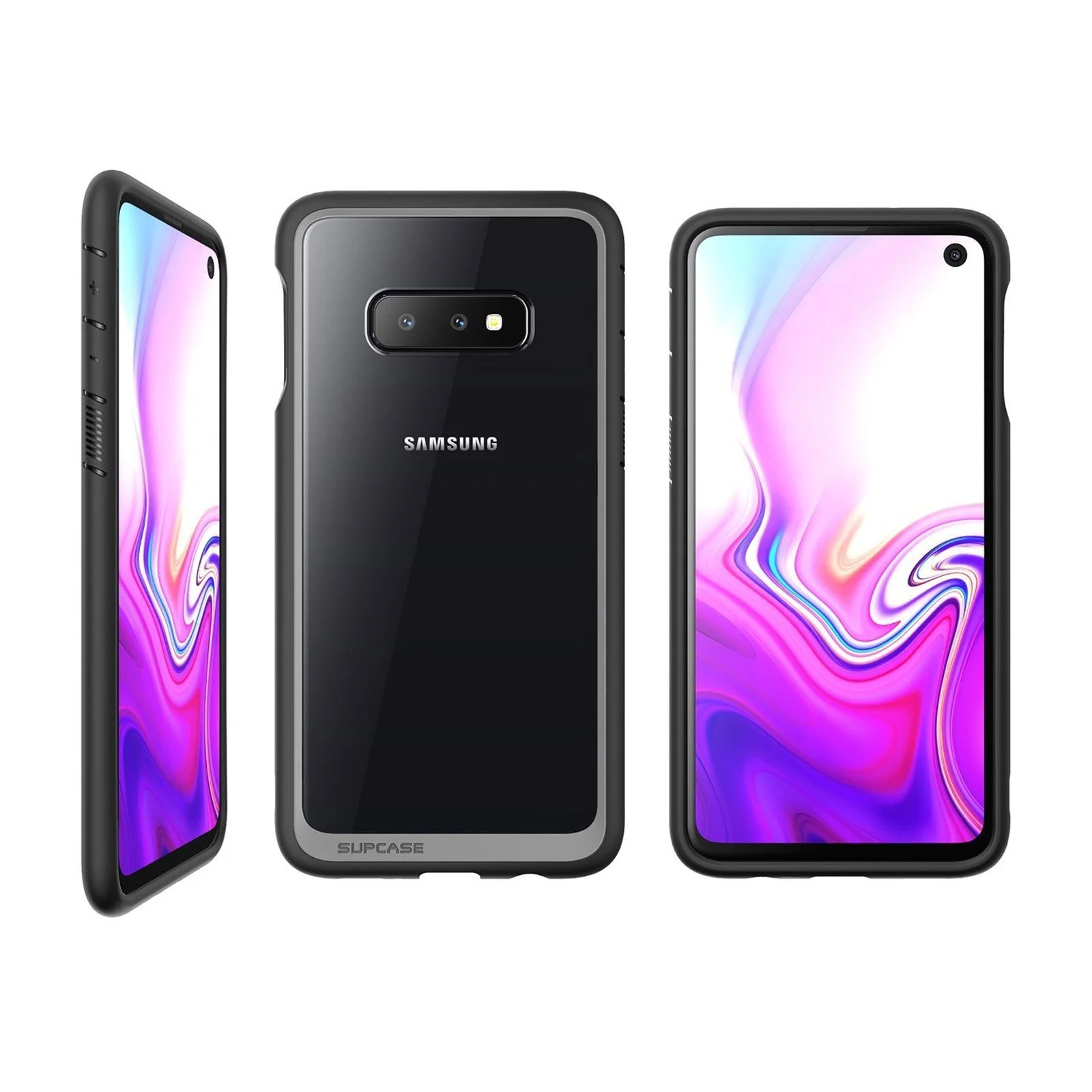 Galaxy S10e Unicorn Beetle Style Clear Case-Black - Image 5